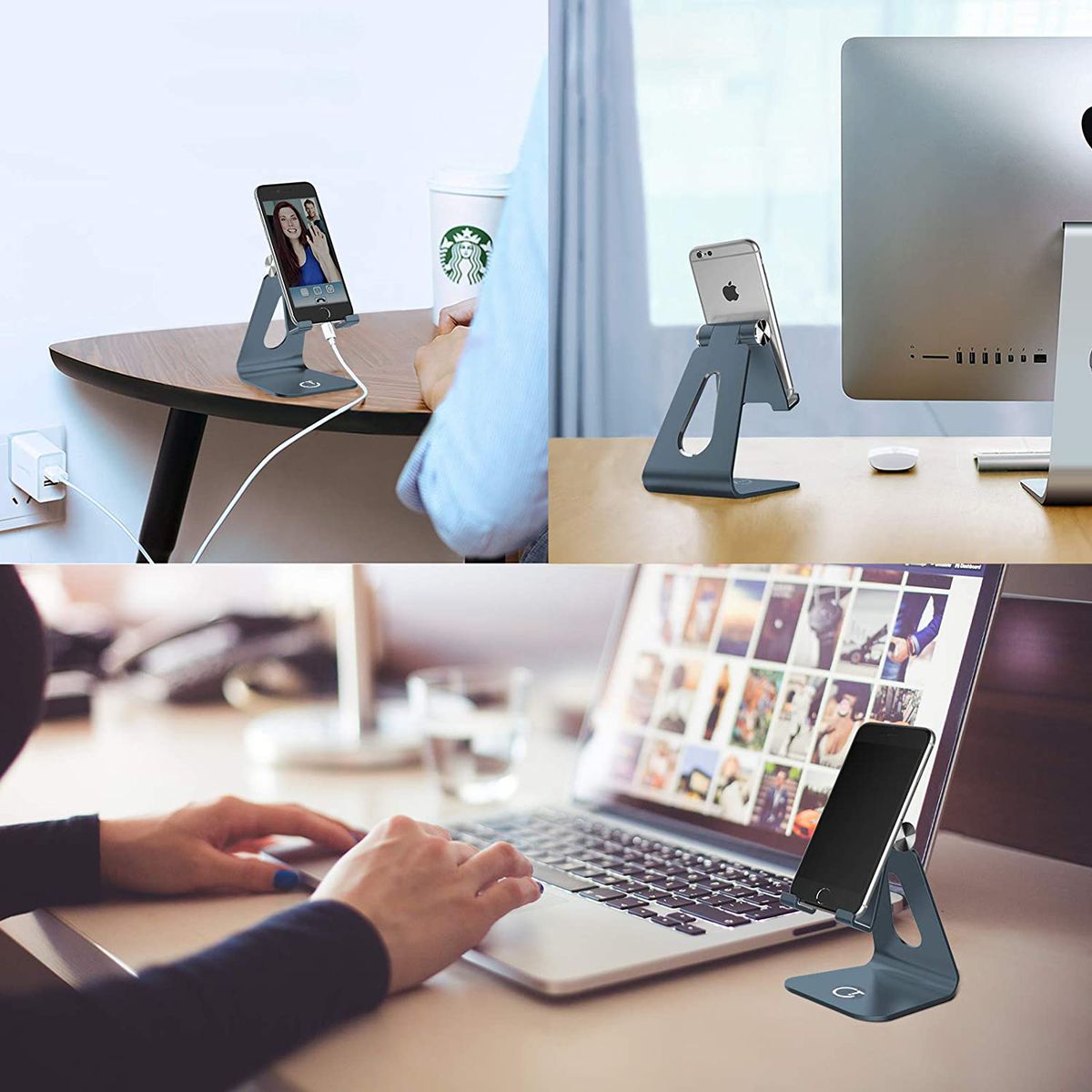 Adjustable Mini Multi-Angle Aluminium Smartphone & Tablet Stand