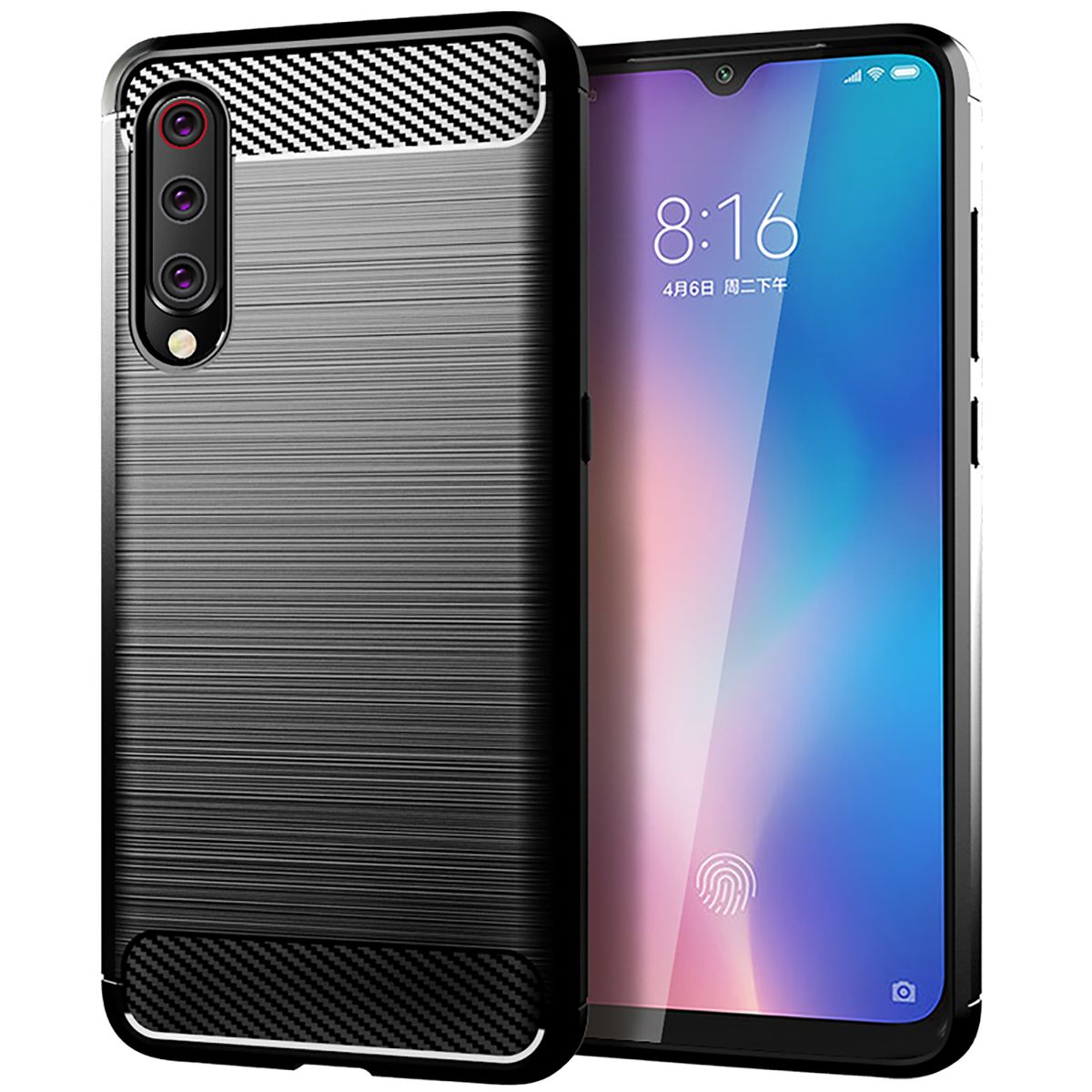 CellTime™ Xiaomi Redmi Note 8 Shockproof Carbon Fiber Design Cover