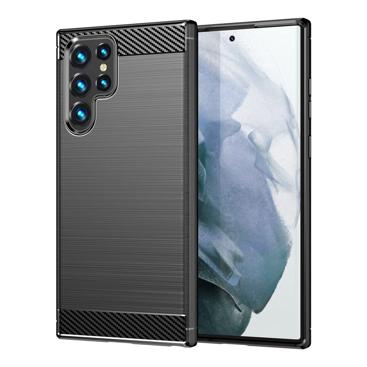 Galaxy S23 Ultra Shockproof Carbon Fiber Design Cover