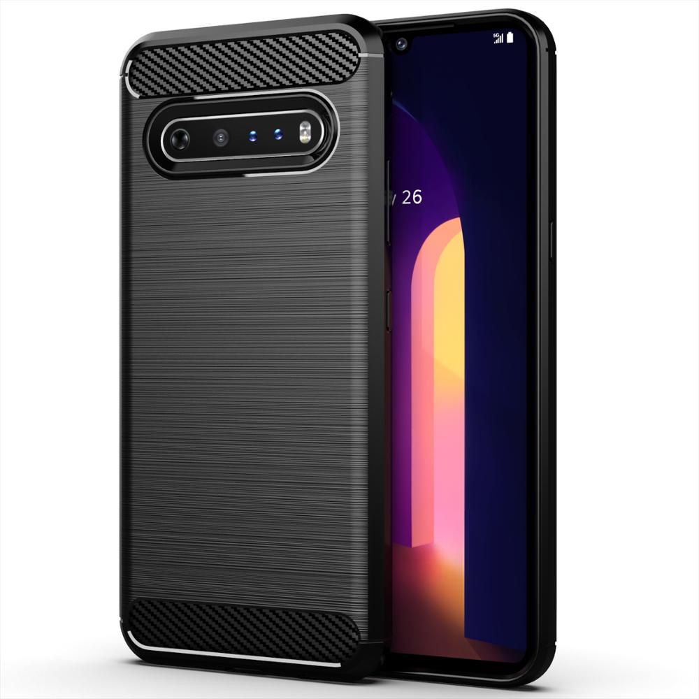 CellTime™ LG V60 ThinQ Shockproof Carbon Fiber Design Cover