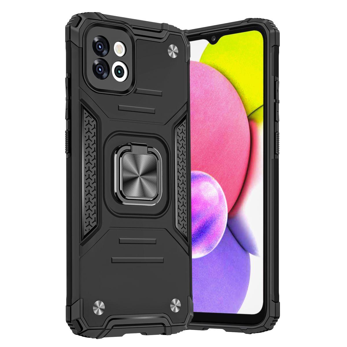 Shockproof Kemeng Armor Kickstand Cover for Galaxy A03