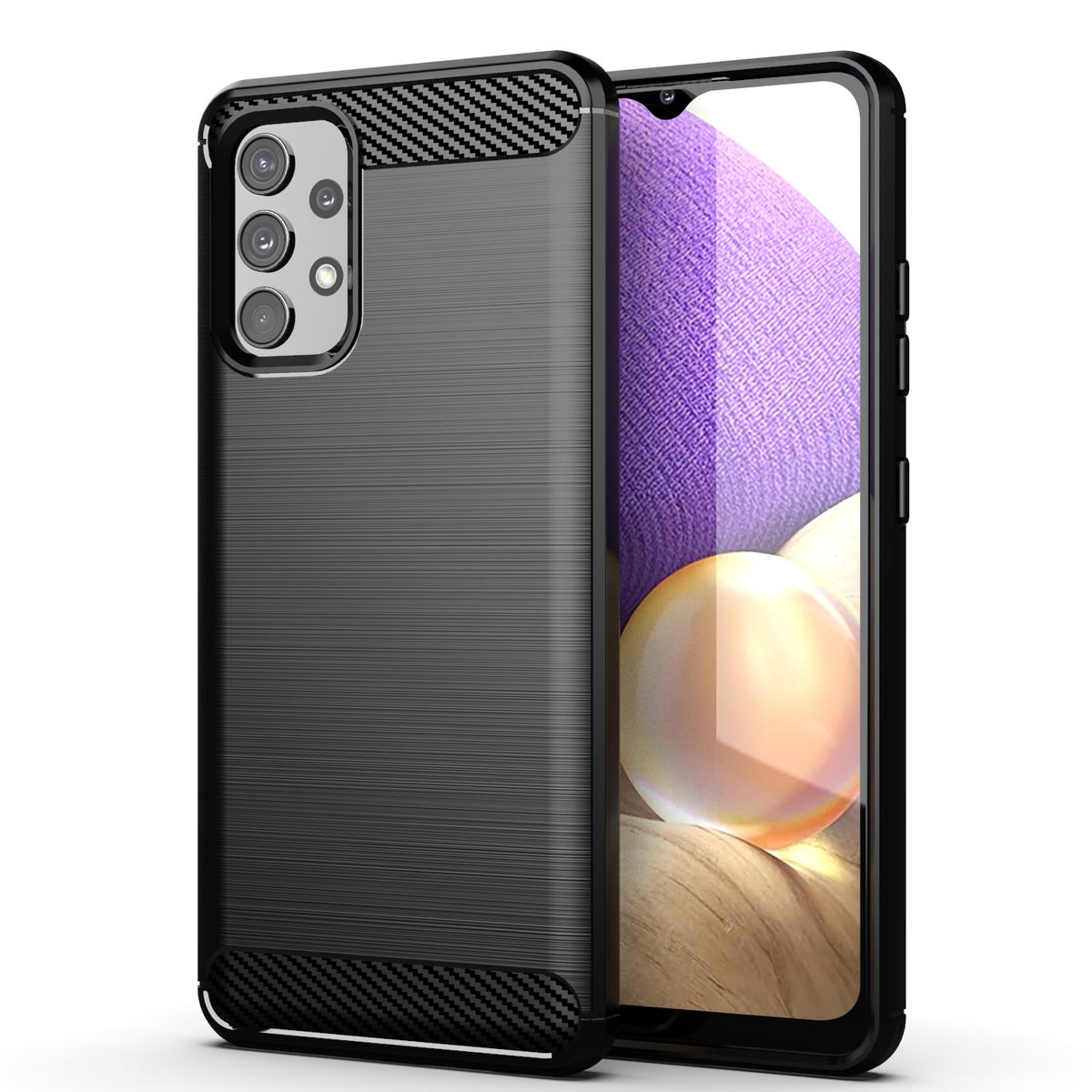 CellTime™ Galaxy A32 LTE/4G Shockproof Carbon Fiber Design Cover