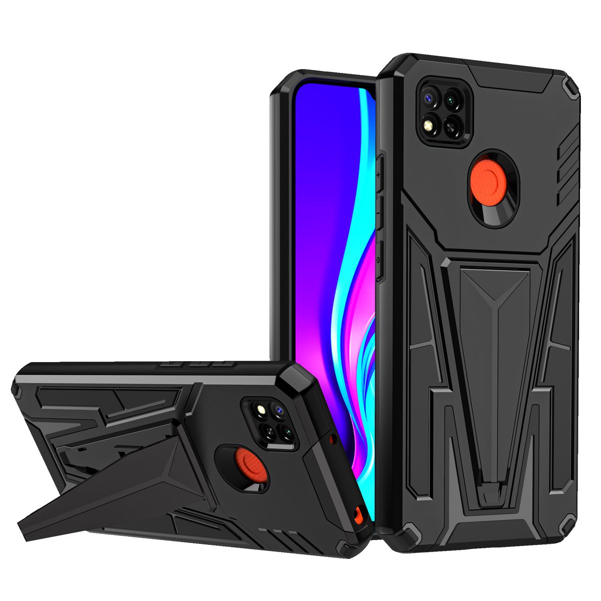 CellTime V-Armor Shockproof Kickstand Cover for Redmi 9C