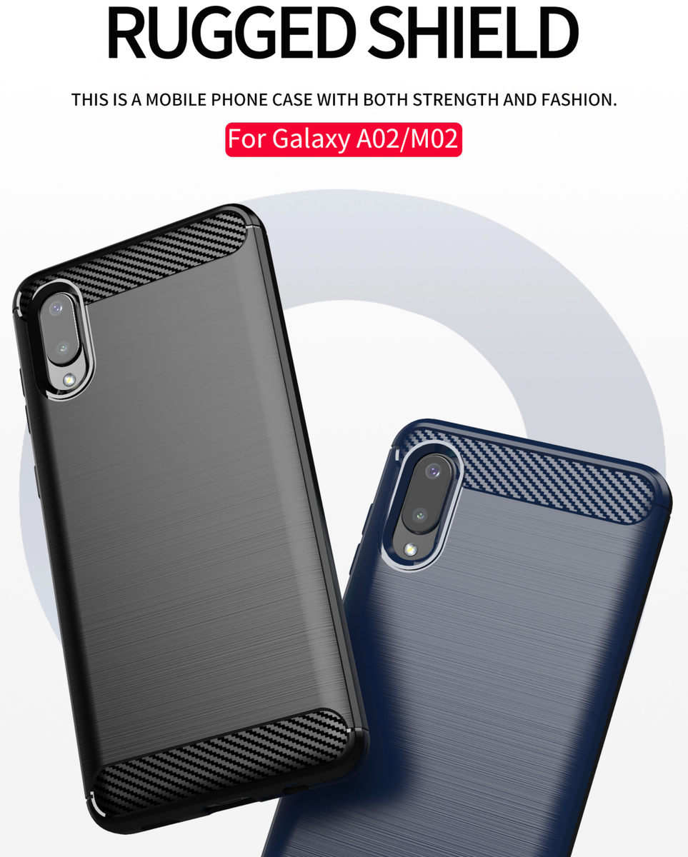 CellTime™ Galaxy A02 Shockproof Carbon Fiber Design Cover