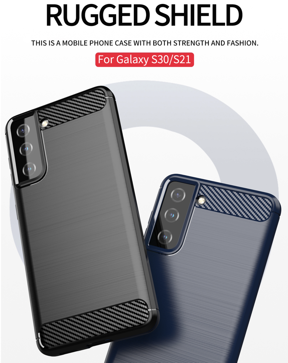 CellTime™ Galaxy S21 Shockproof Carbon Fiber Design Cover