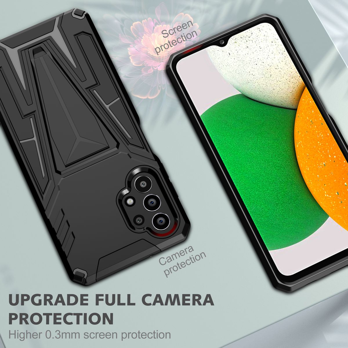 V-Armor Shockproof Kickstand Cover For Galaxy A13