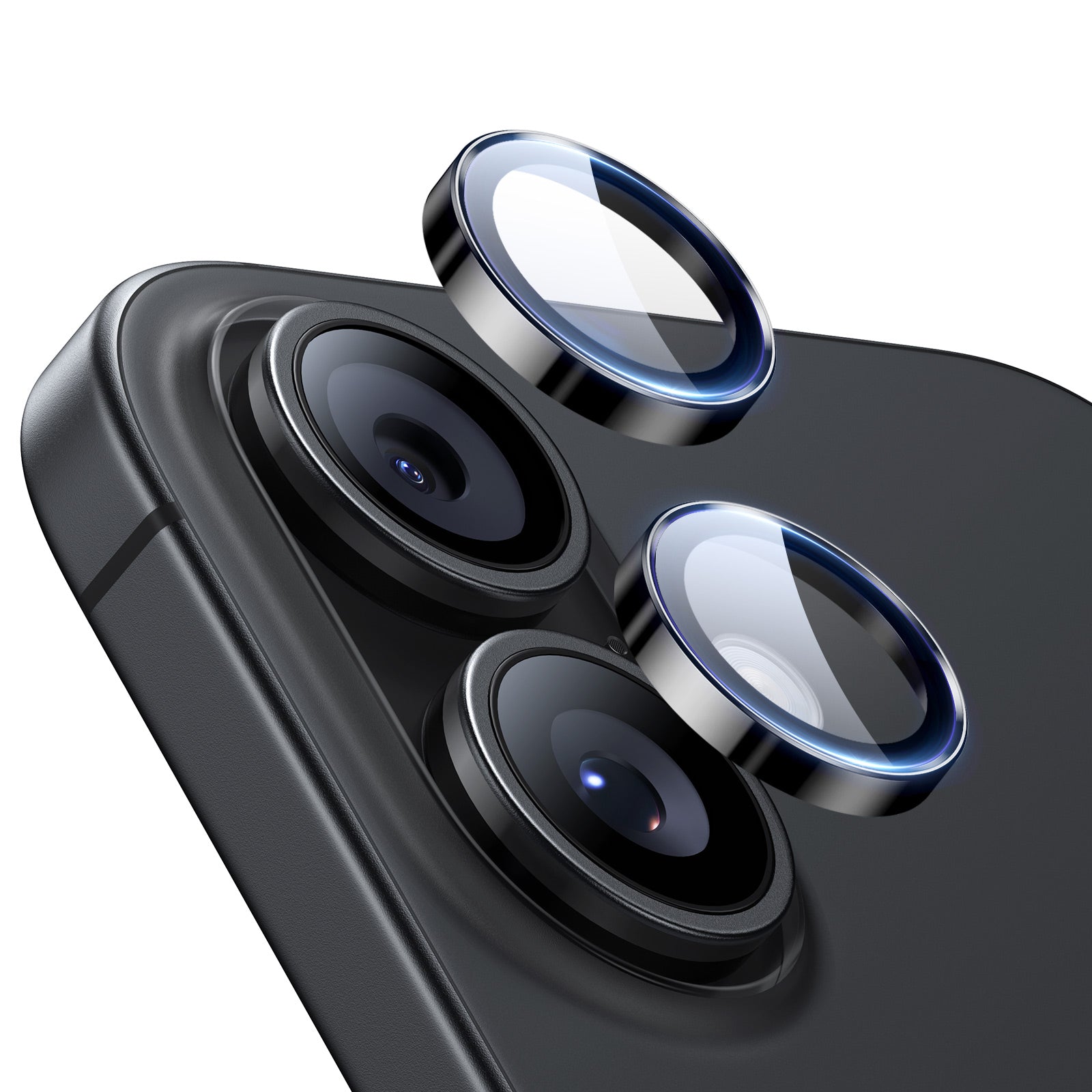 ESR Armorite Camera Lens Protector Compatible with iPhone 17 / 16 / 16 Plus - Black