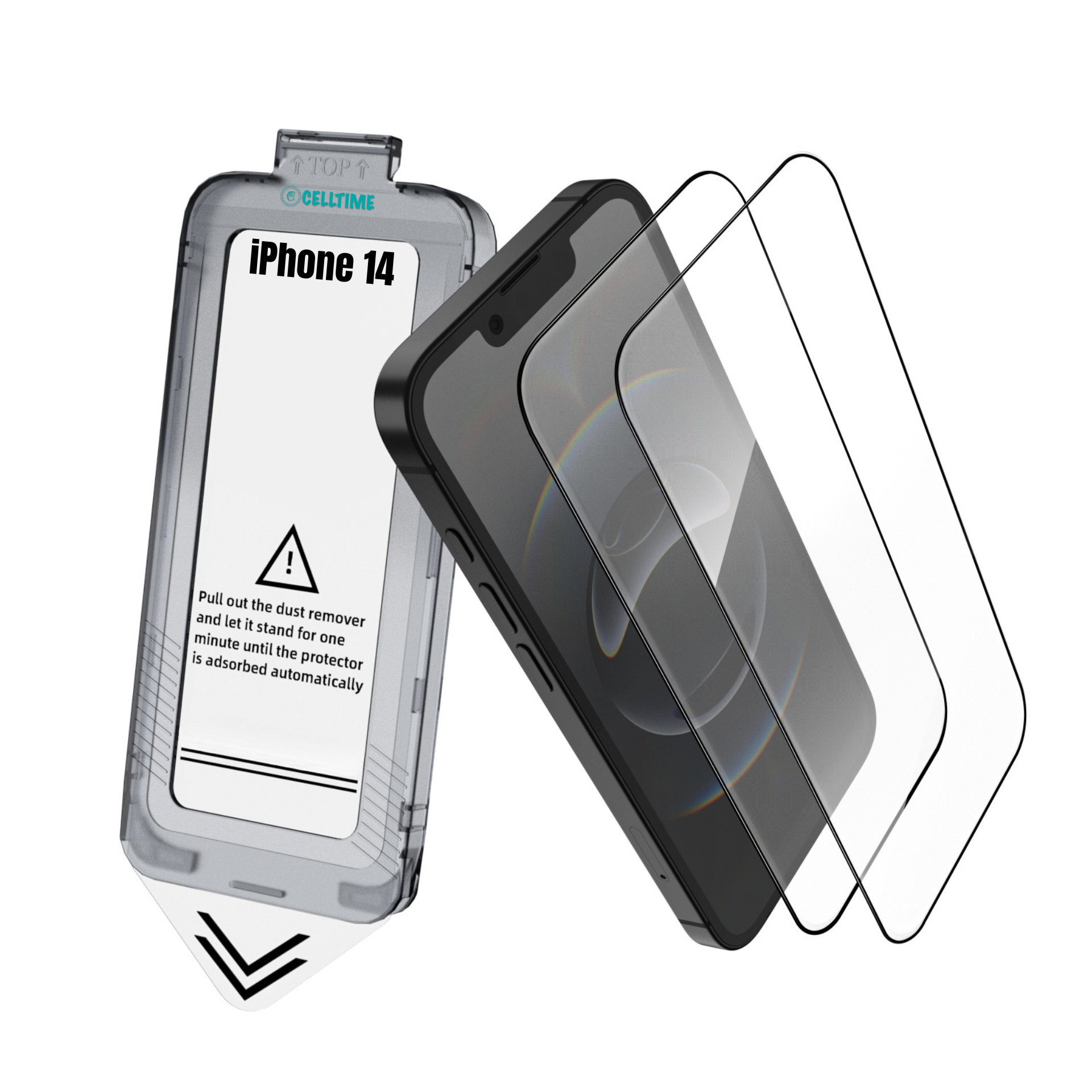CellTime EasyFit Screen Protector for iPhone 14 - 2 Pack
