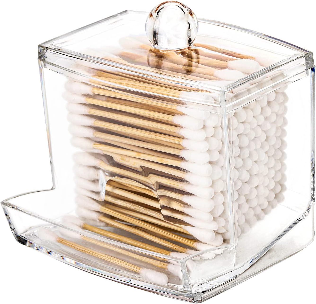 Clear Earbud Cotton Swab Organiser