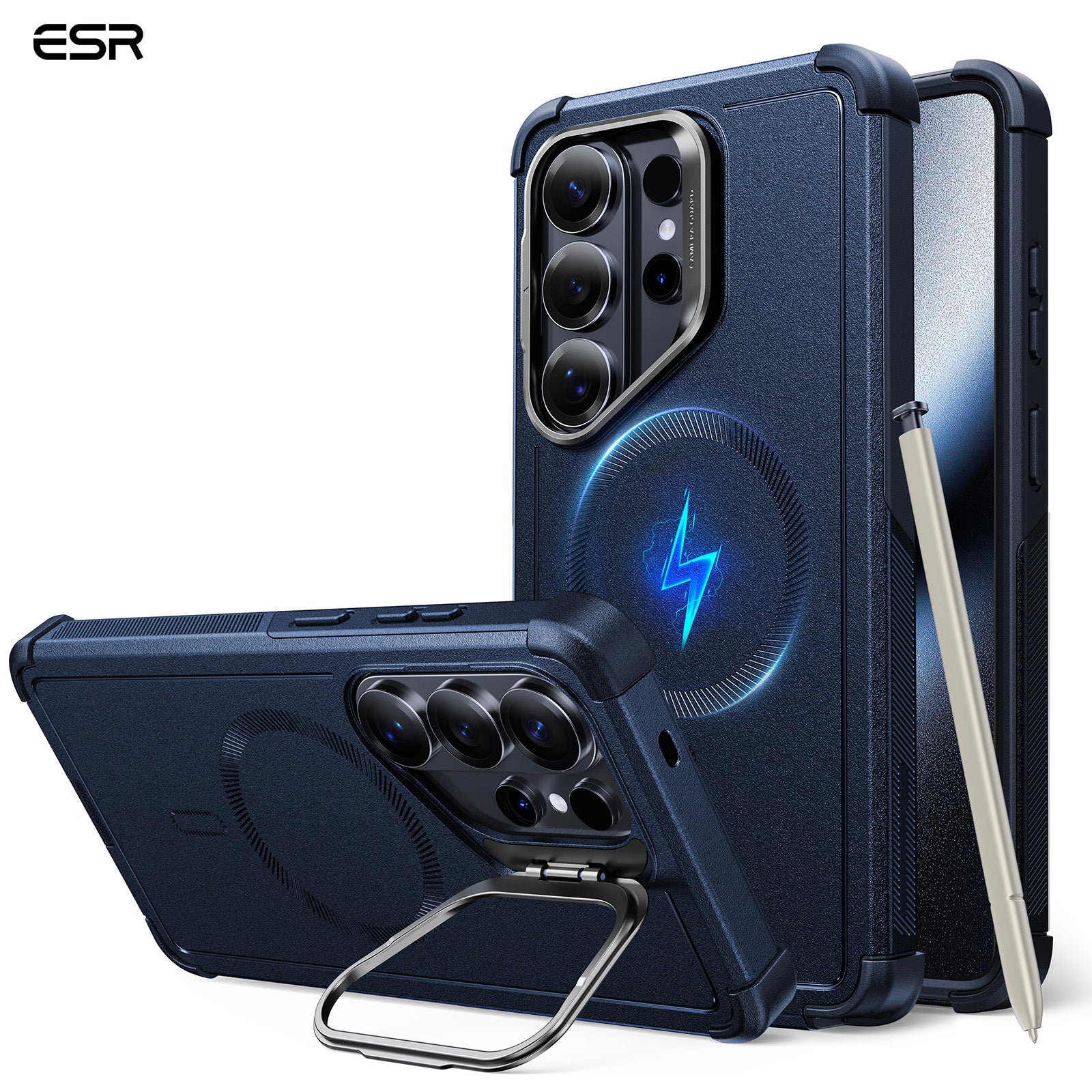 ESR Case with Stand Compatible with Galaxy S26 Ultra Cyber MagSafe Cover