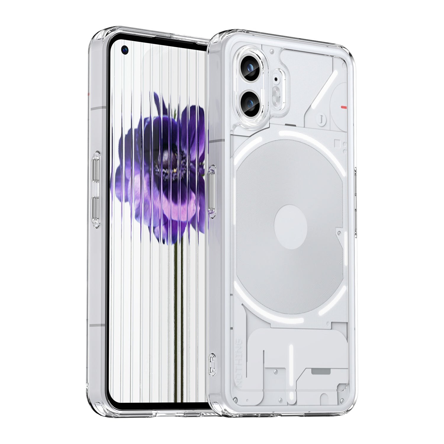 Nothing Phone 2 Clear Cover - Shockproof Candy Series