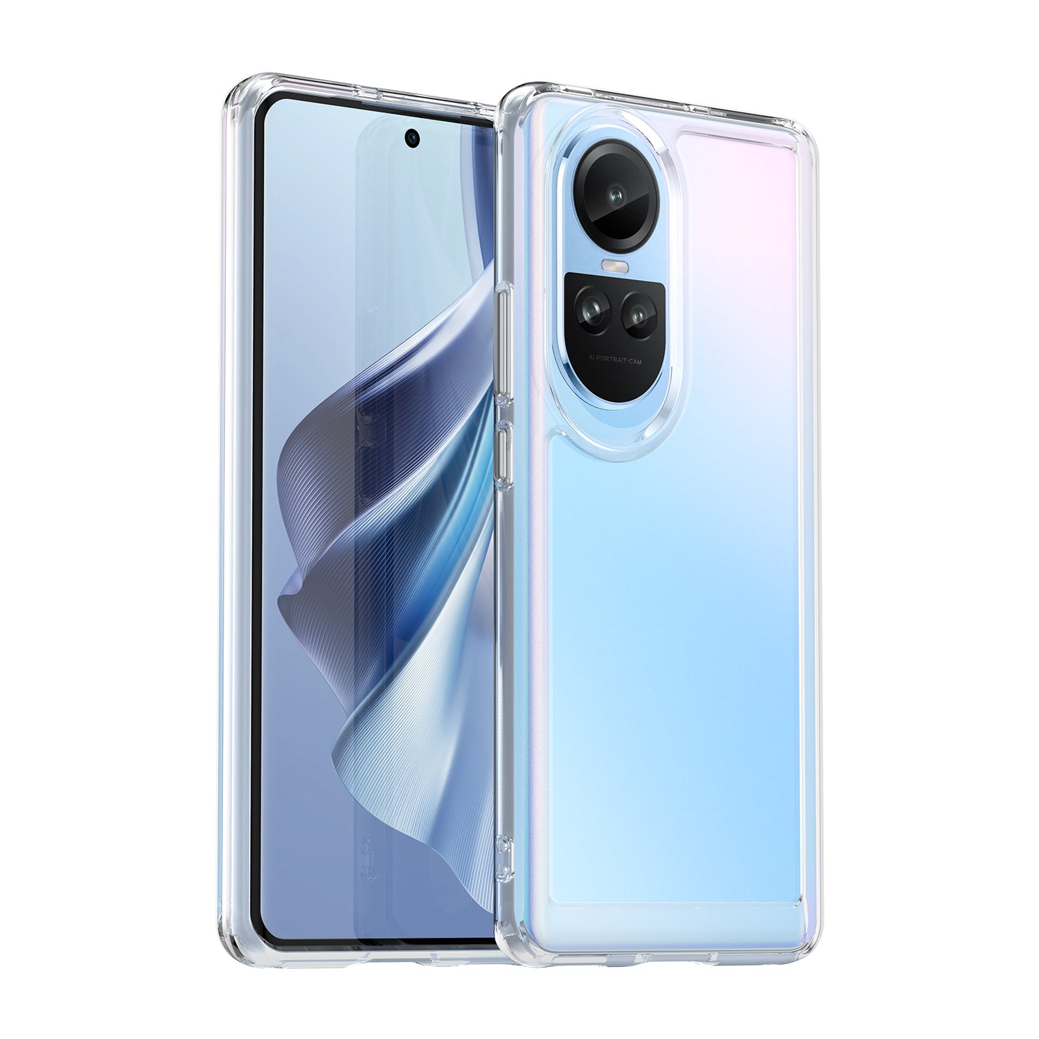 Oppo Reno10 / Reno10 Pro Clear Cover - Shockproof Candy Series