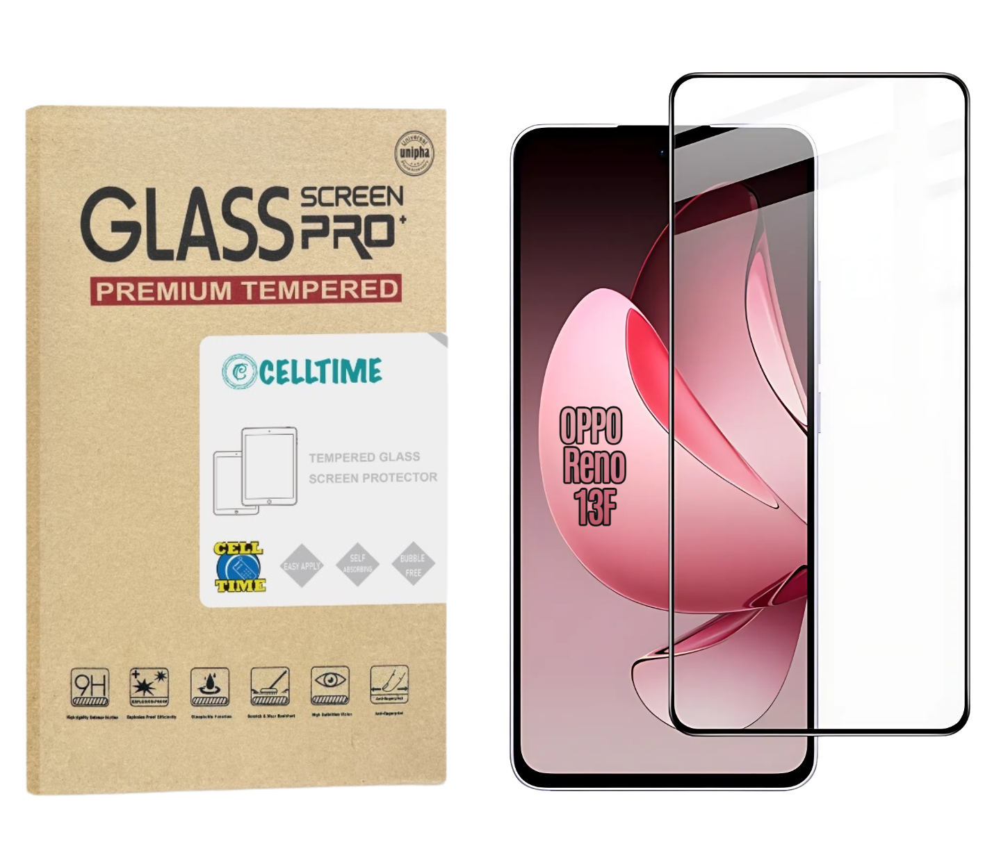 CellTime Tempered Glass Screen Protector for Oppo Reno13F