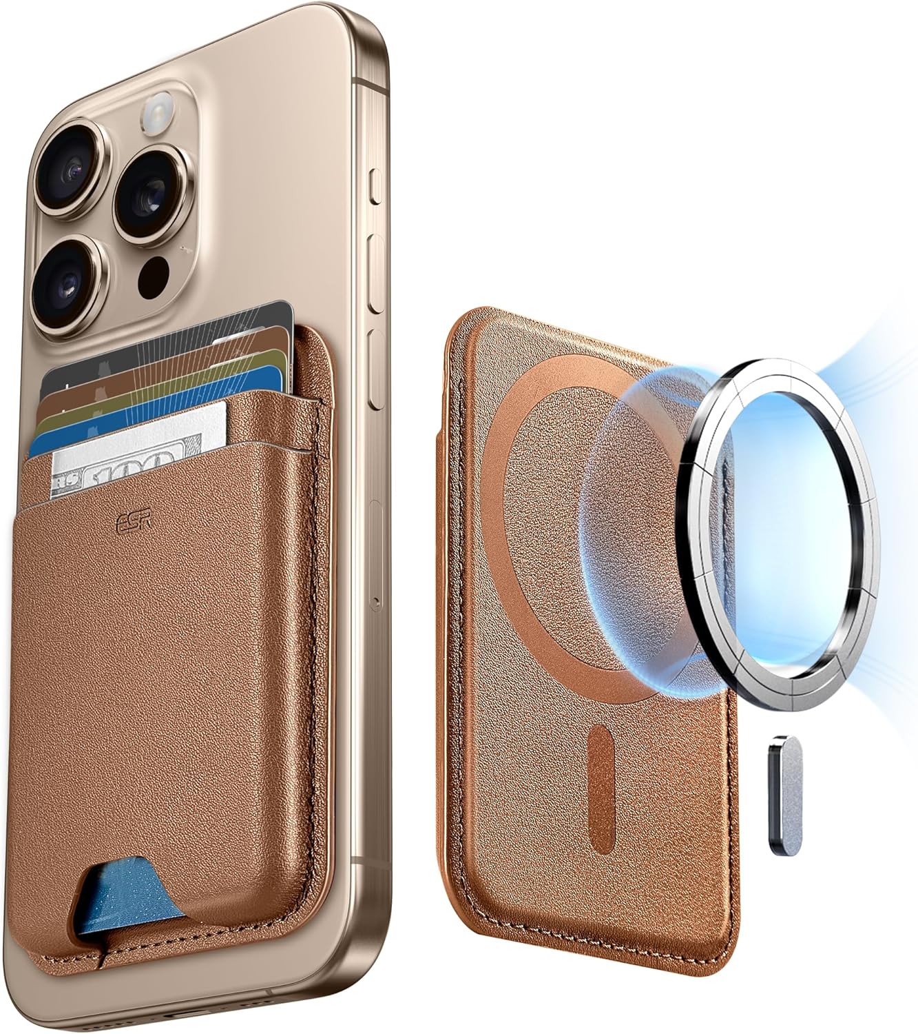 ESR Boost MagSafe Wallet Compatible with iPhone 16 / 15 / 14 / 13 / 12 Series