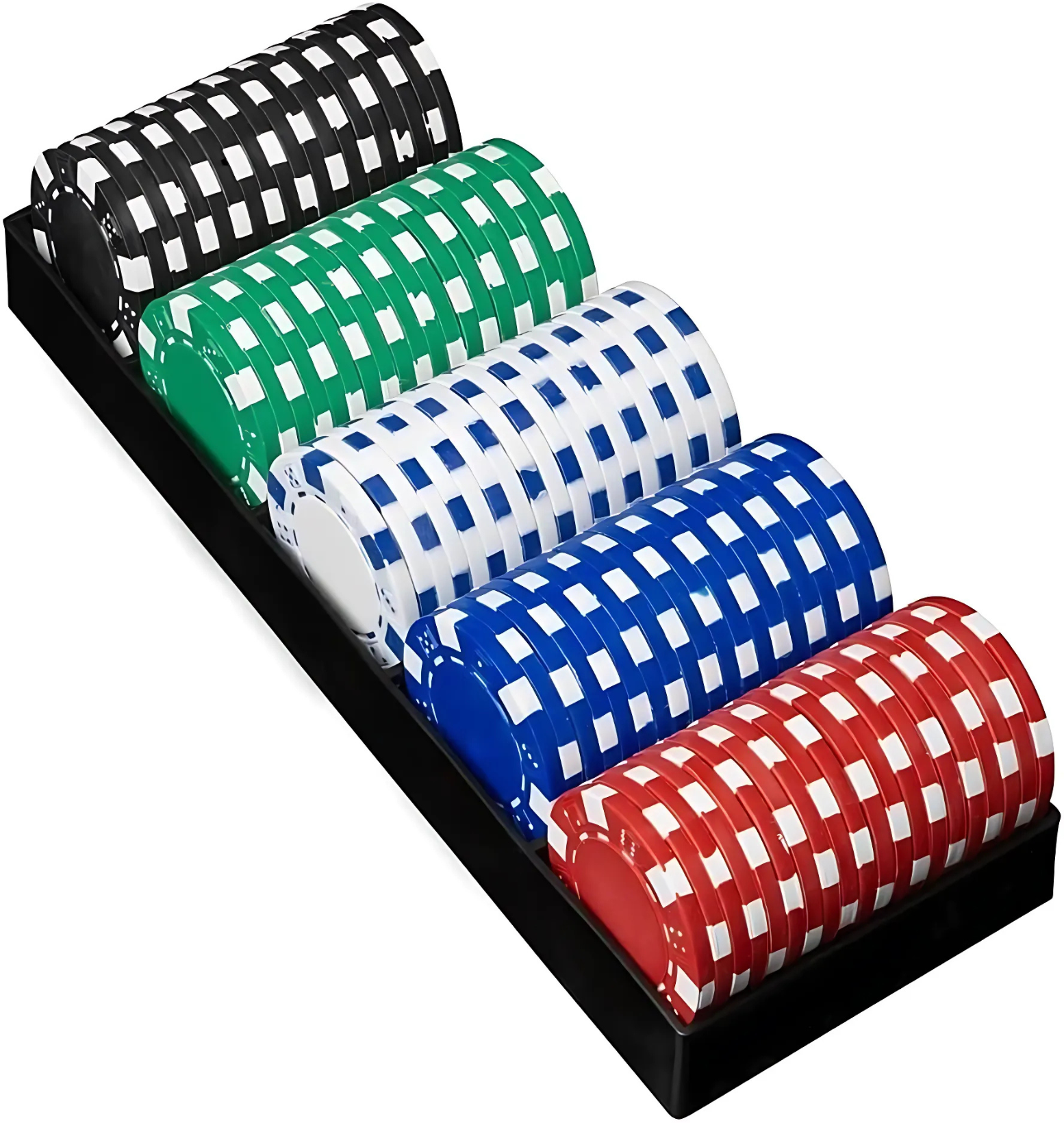 CellTime 100 Piece Poker Chips Set with Black Tray