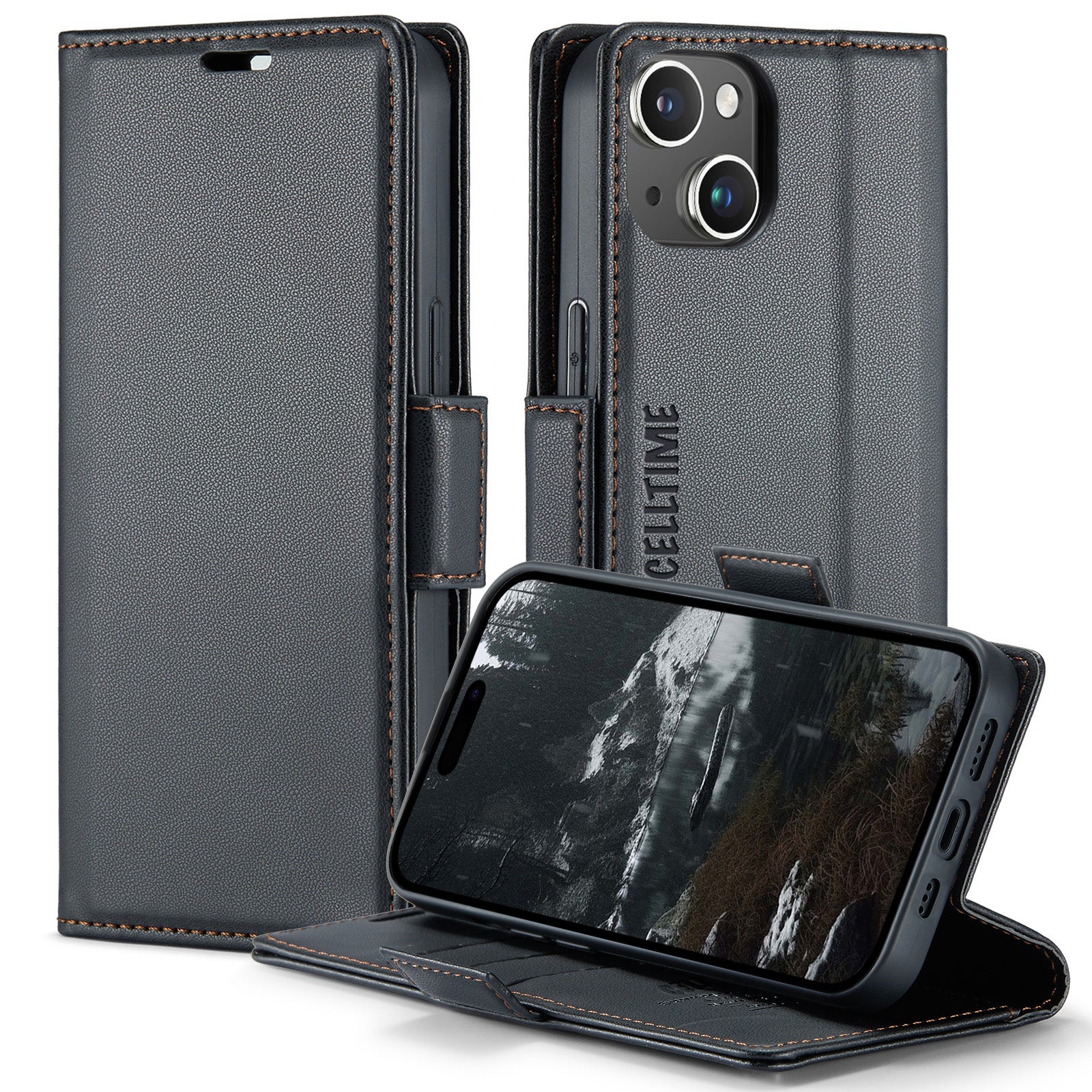 Retro Flip Case for iPhone 13 / 13 Mini Leather Wallet Cover
