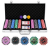 CellTime Pro 1000 Piece Poker Set With Aluminium Case, 2 Deck Cards&Buttons