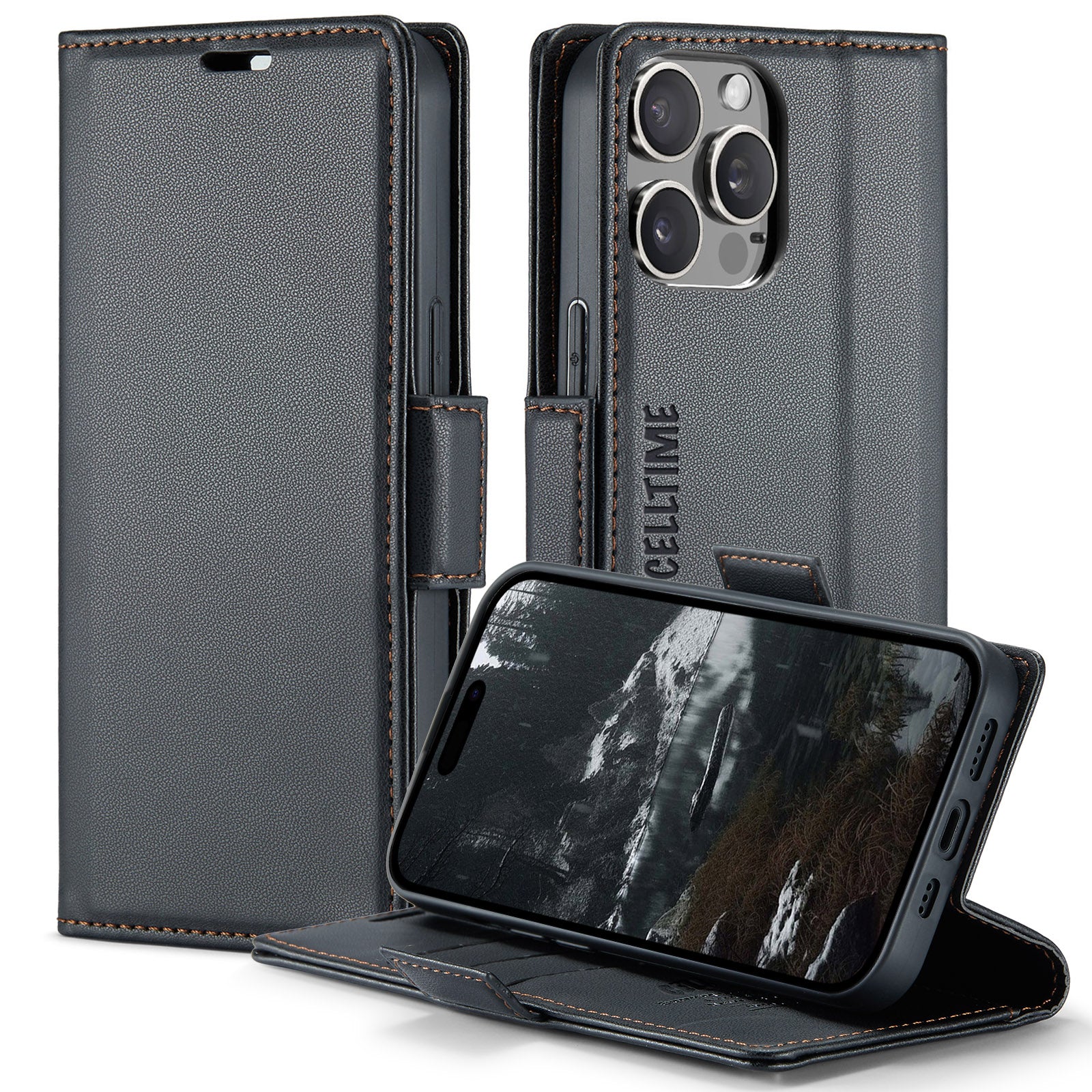 Retro Flip Case for iPhone 14 Pro / 14 Pro Max Leather Cover