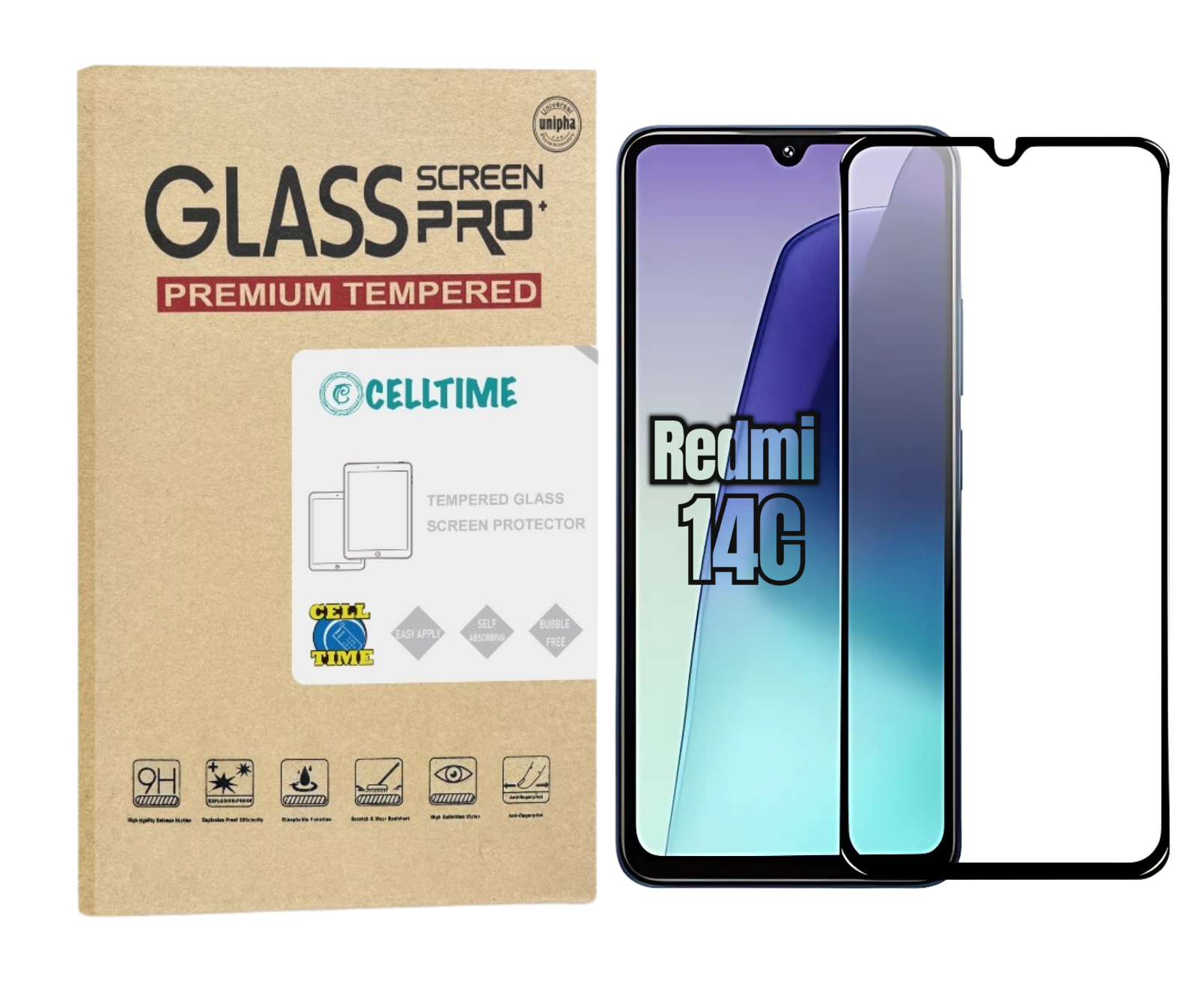 Tempered Glass Screen Protector for Redmi 14C