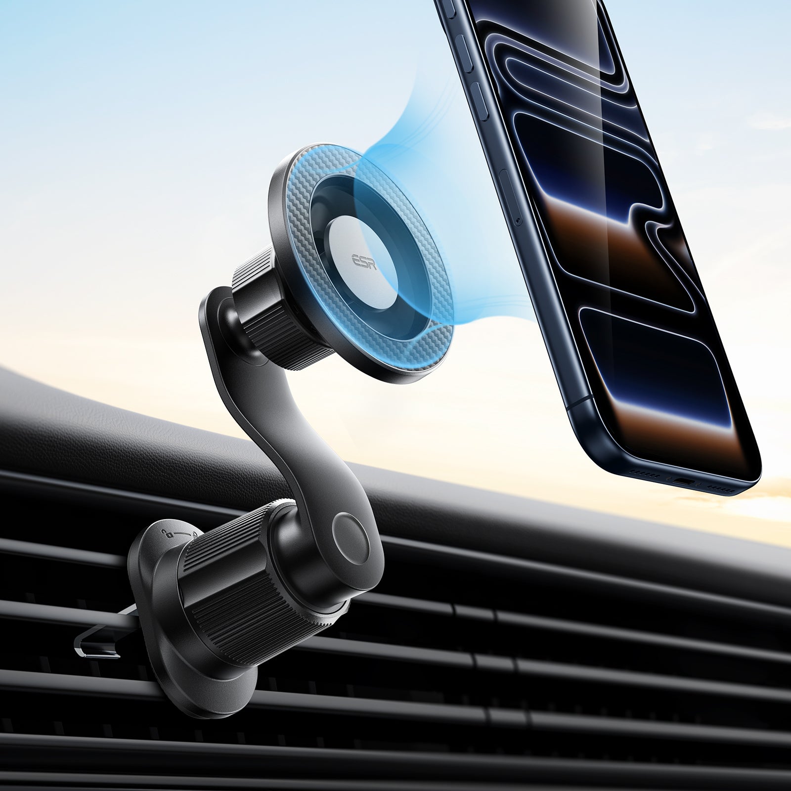 ESR MagSafe Car Air Vent Phone Holder OmniLock Adjutsable Phone Mount