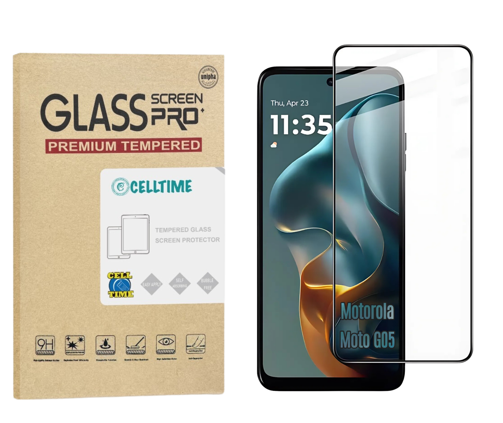 CellTime Tempered Glass Screen Protector for Motorola Moto G05