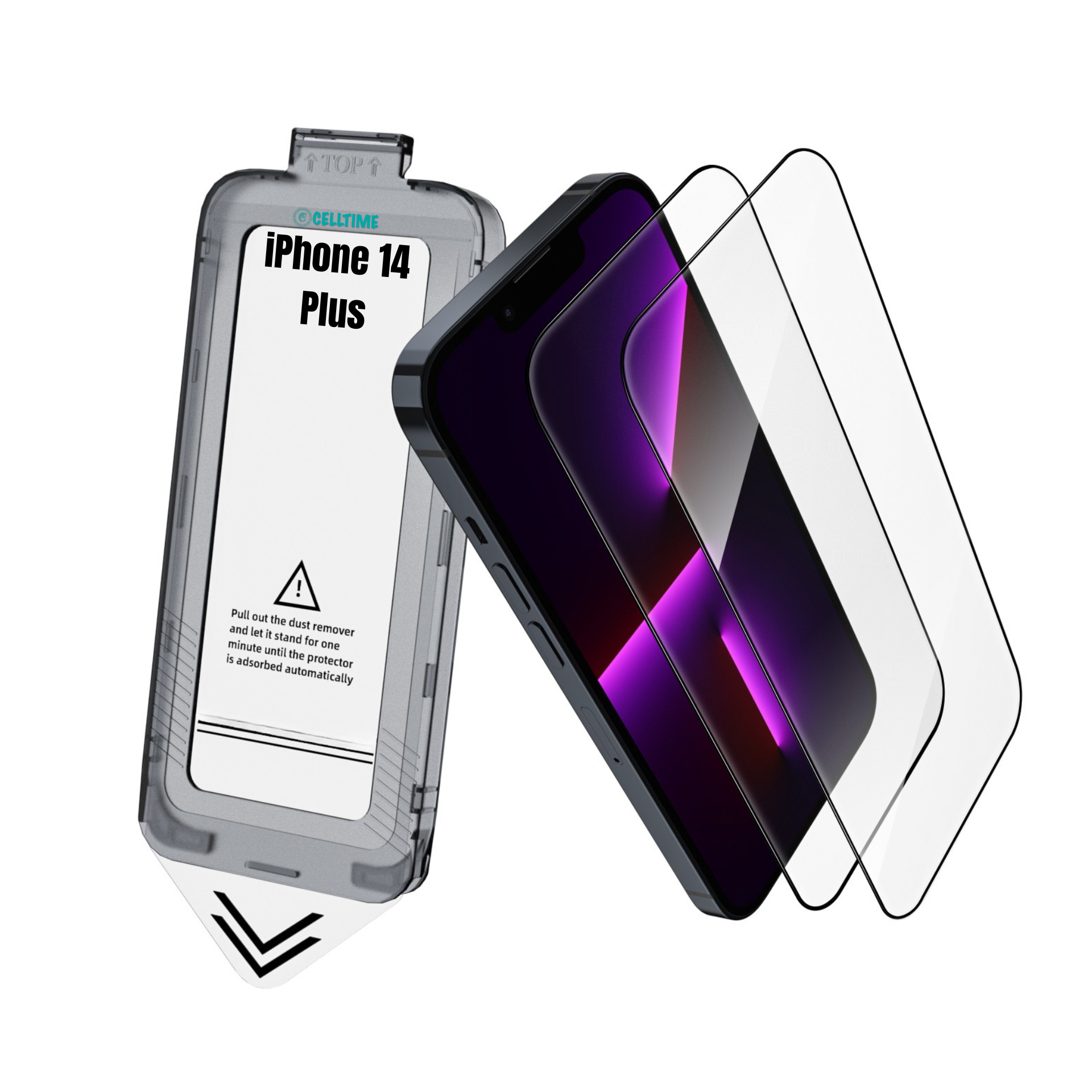 CellTime EasyFit Screen Protector for iPhone 14 Plus - 2 Pack