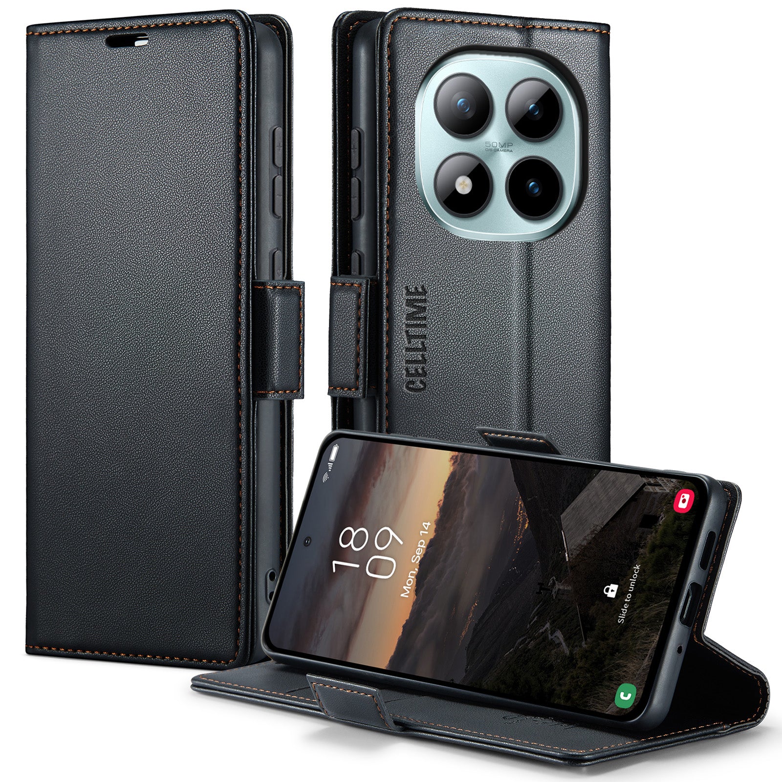 Retro Flip Case for Redmi Note 15 Pro Plus 5G Wallet Cover