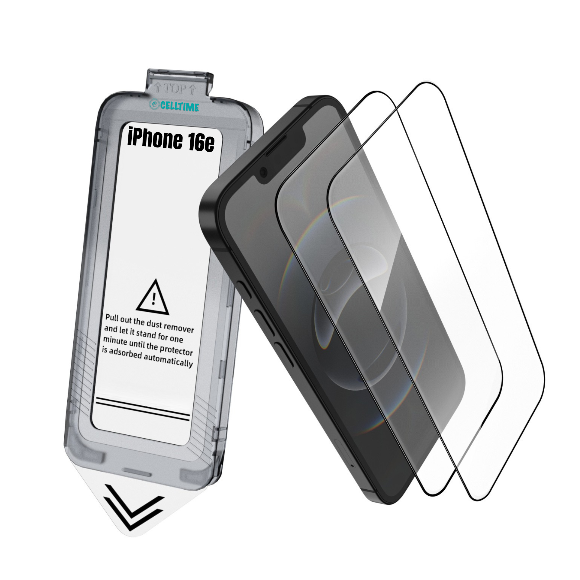 CellTime EasyFit Screen Protector for iPhone 16e - 2 Pack