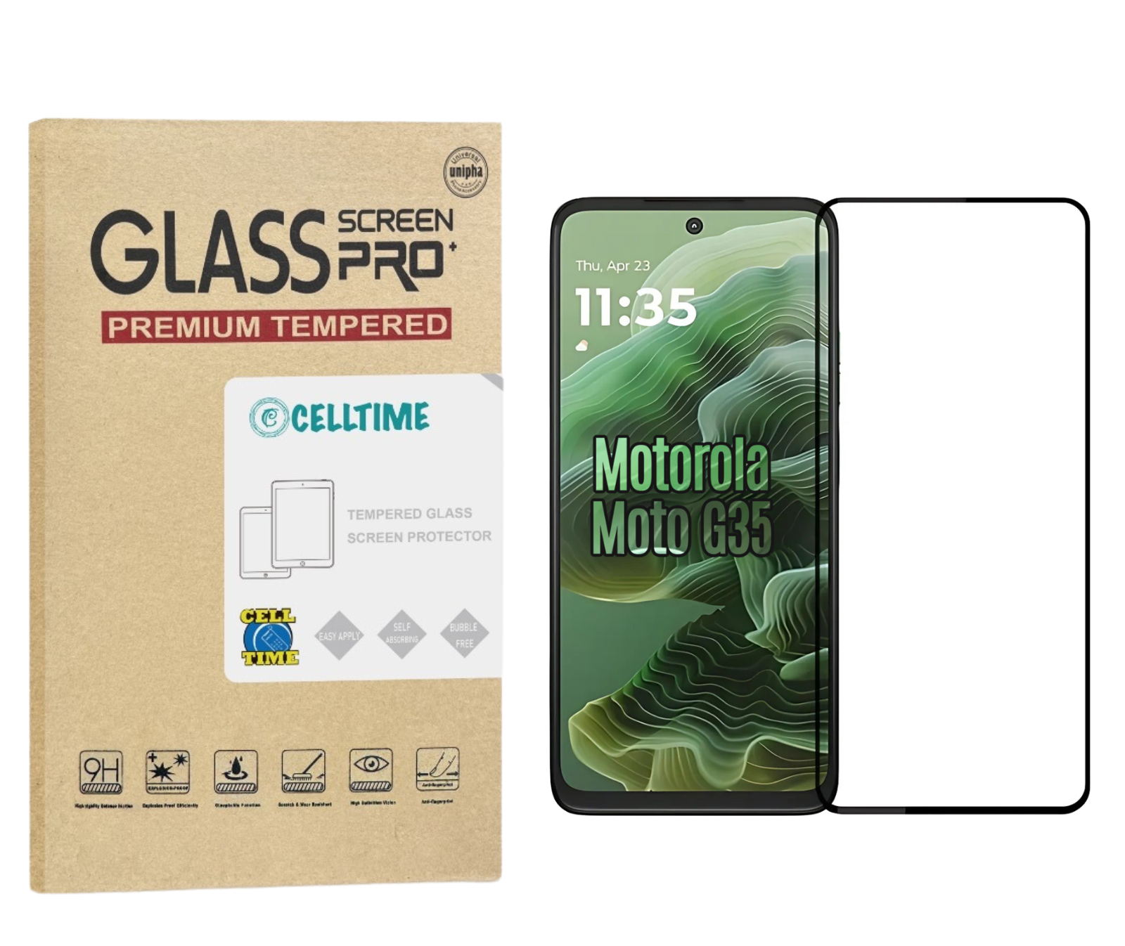 CellTime Tempered Glass Screen Protector for Motorola Moto G35