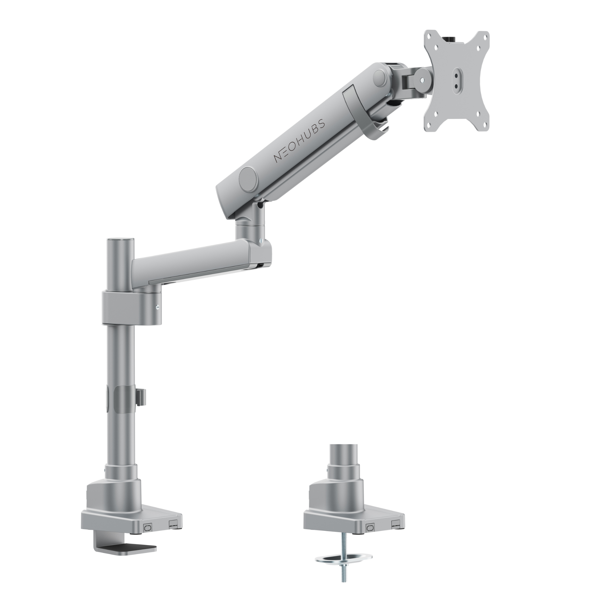 NEOHUBS Pro+ Single Monitor Arm Mount Premium Adjustable VESA Desktop Stand