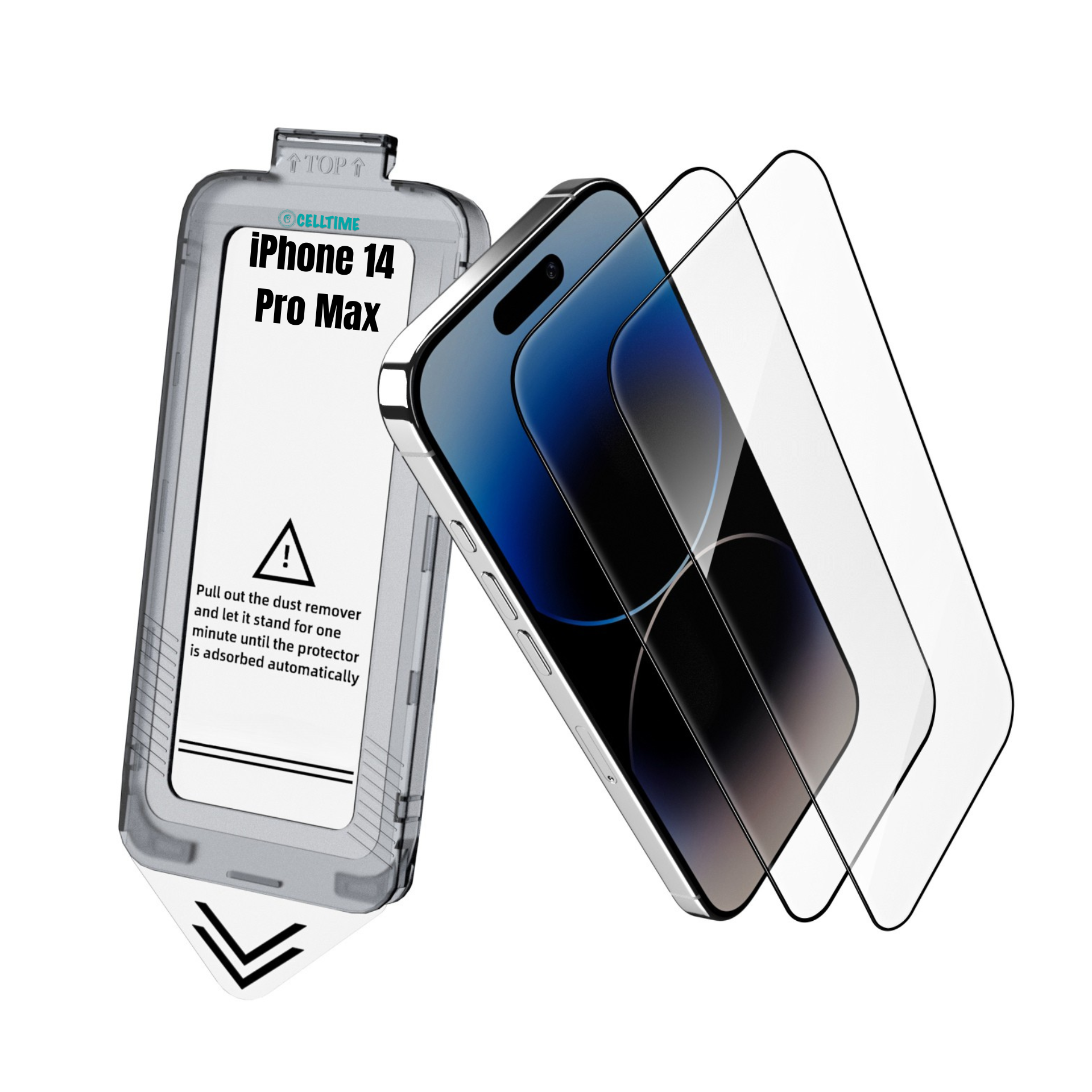 CellTime EasyFit Screen Protector for iPhone 14 Pro Max -2 Pack