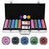 CellTime Pro 500 Piece Poker Set With Aluminium Case, 2 Deck Cards&Buttons