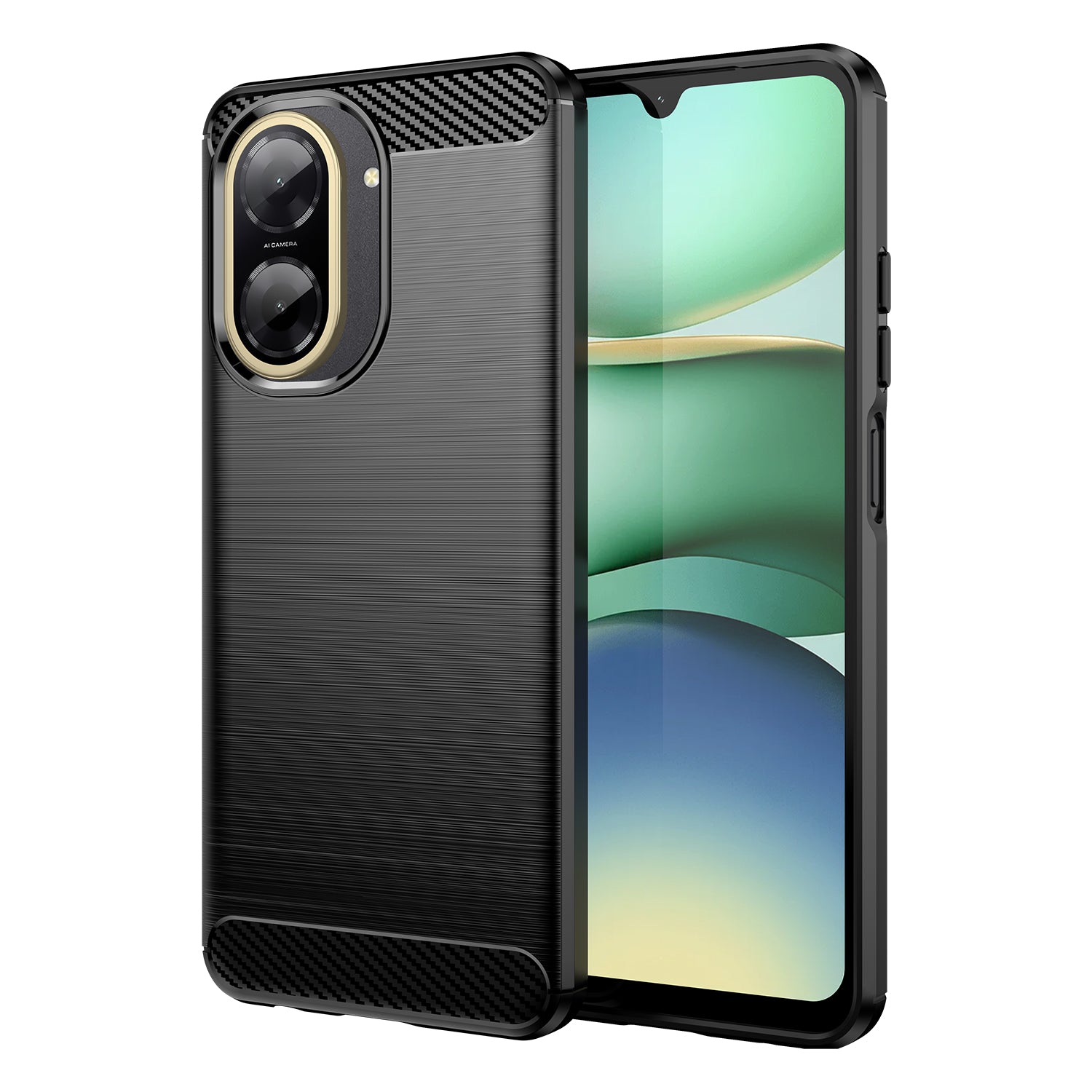 CellTime Case Compatible with Redmi A5 Carbon Fiber Design Shockproof Cover
