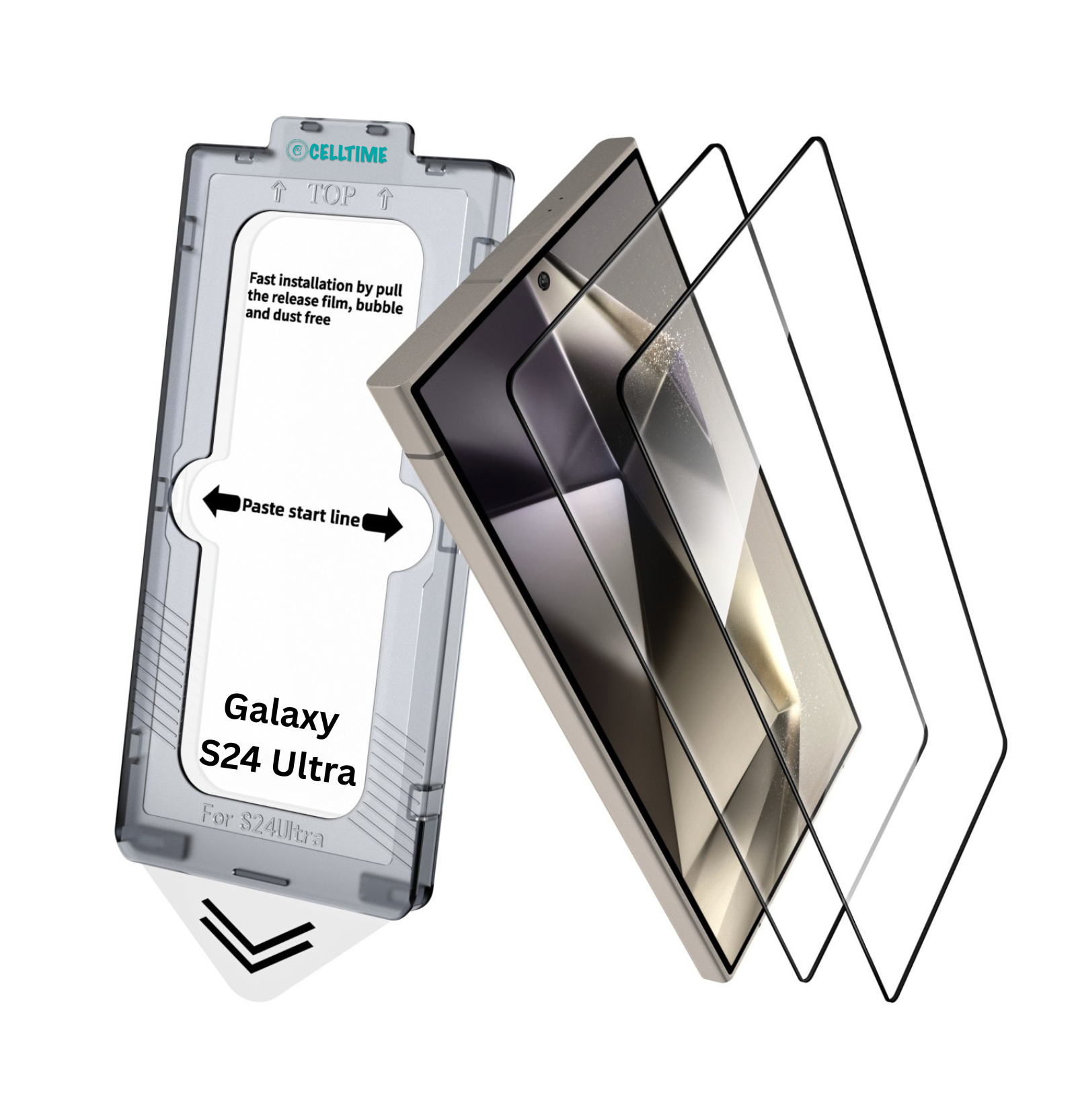 CellTime EasyFit Screen Protector for Galaxy S24 Ultra - 2 Pack