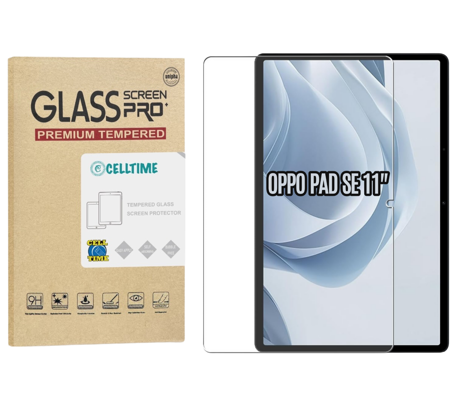 CellTime Tempered Glass Screen Guard for Oppo Pad SE (11")