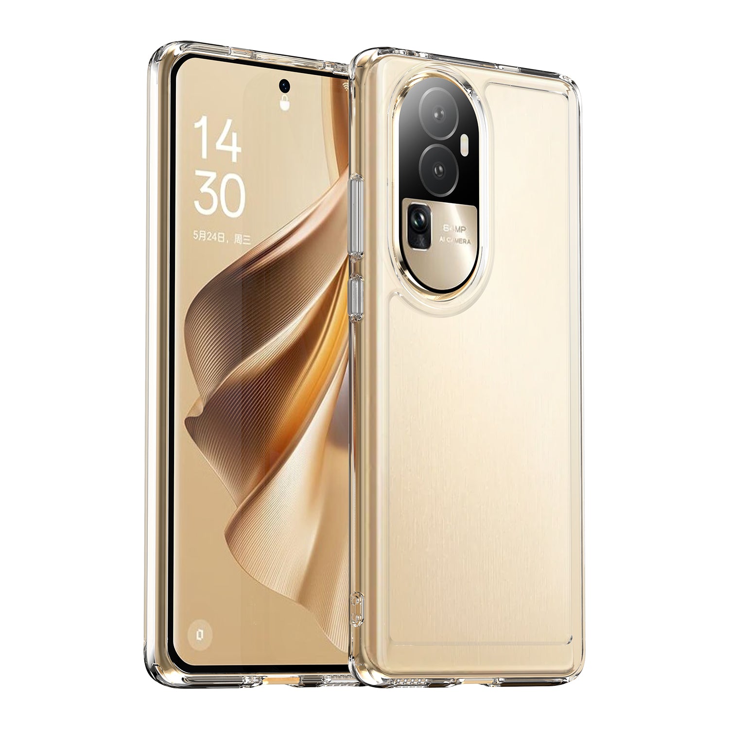 Oppo Reno10 Pro Plus Clear Cover - Shockproof Candy Series