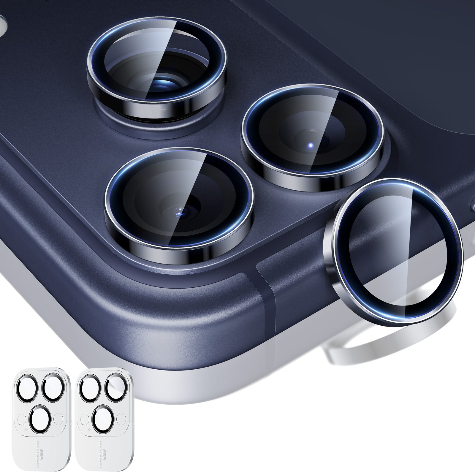 ESR Camera Lens Protector Compatible with iPhone 17 Pro/17 Pro Max - 2 Pack