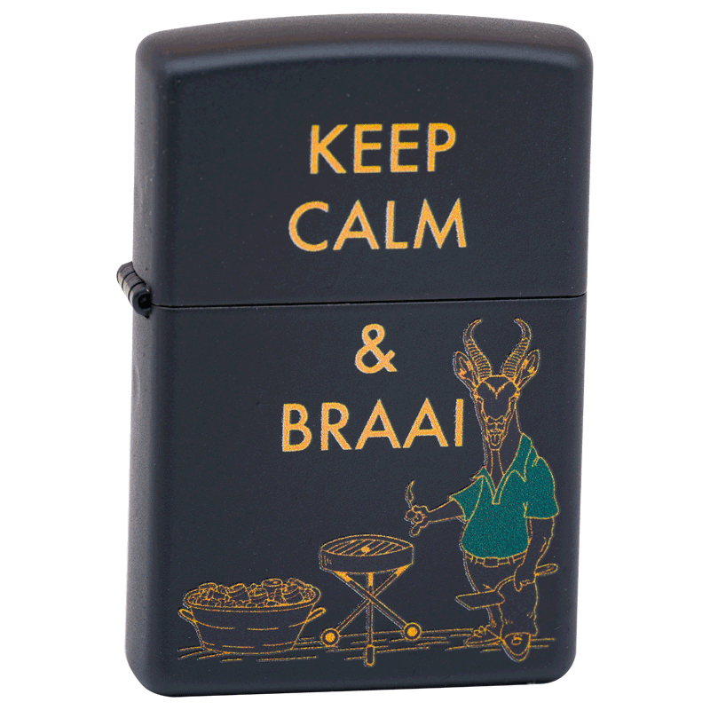 Zippo Lighter Springbok Braai Design 2