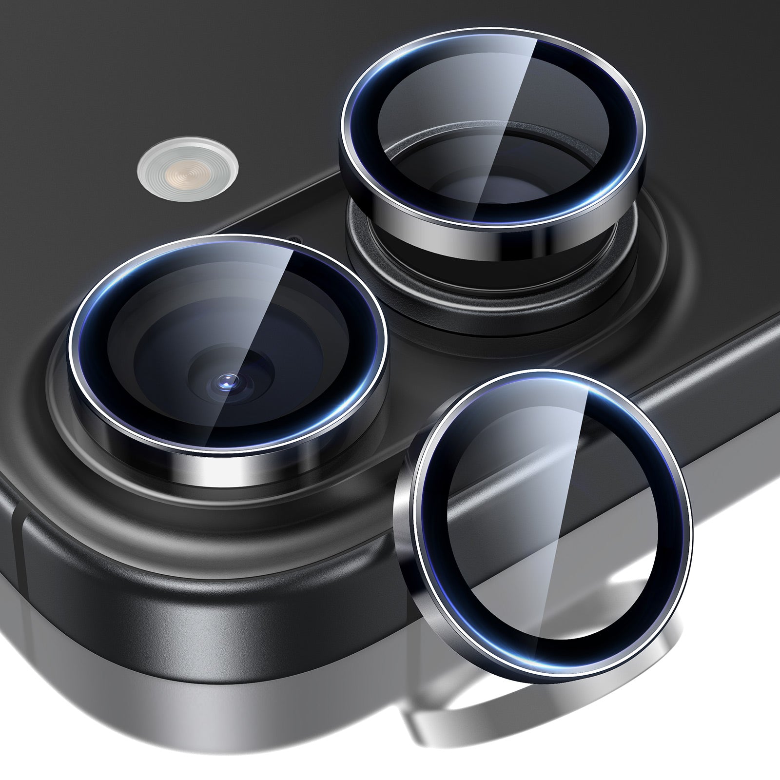ESR Armorite Camera Lens Protector Compatible with iPhone 17 / 16 / 16 Plus - Black