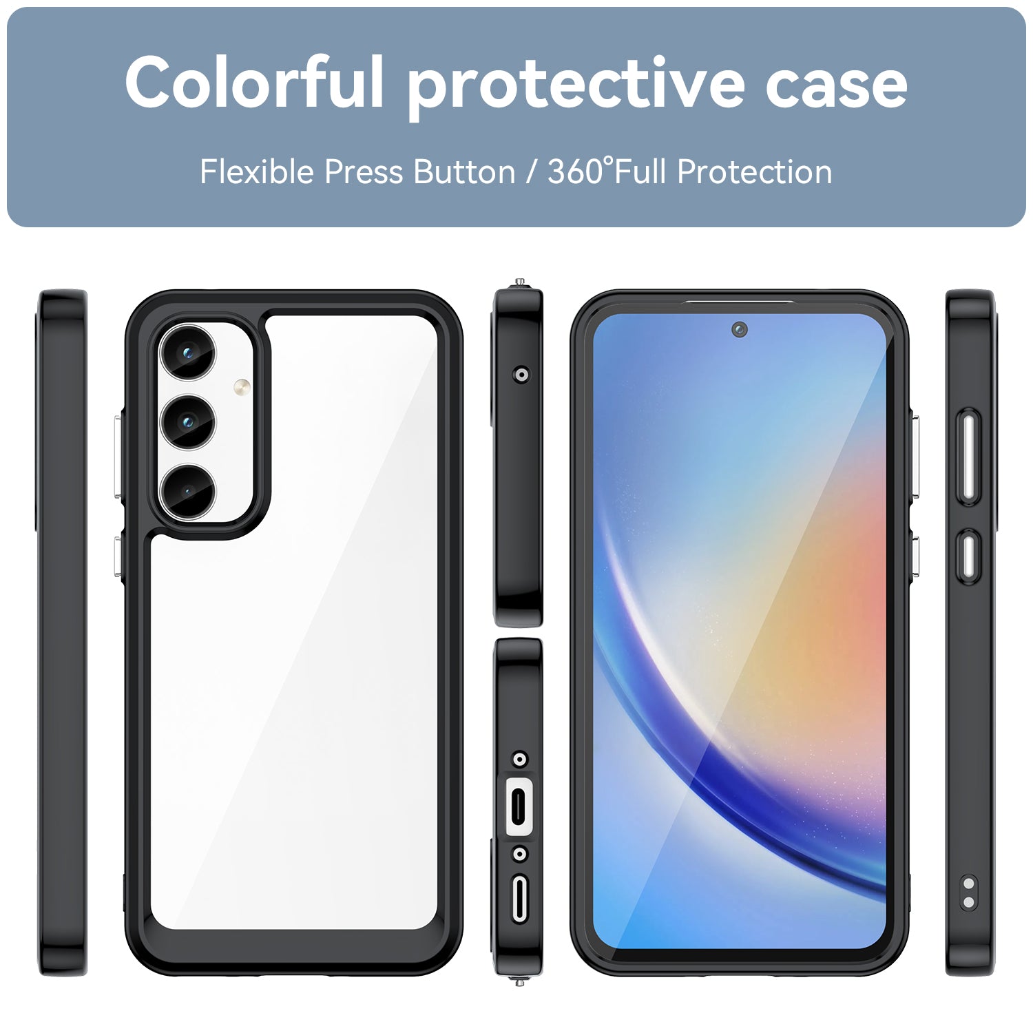 Samsung Galaxy A35 Candy Clear Case Shockproof Cover