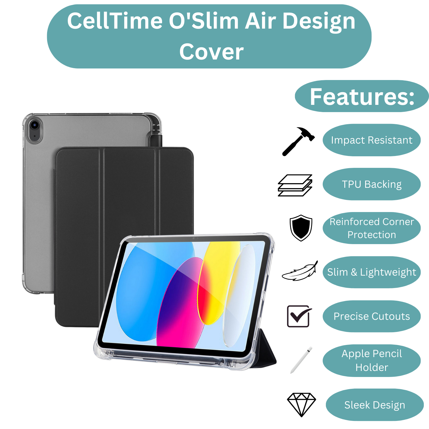 CellTime Case for iPad Air 11" (M4) 2026 O'Slim Air Cover