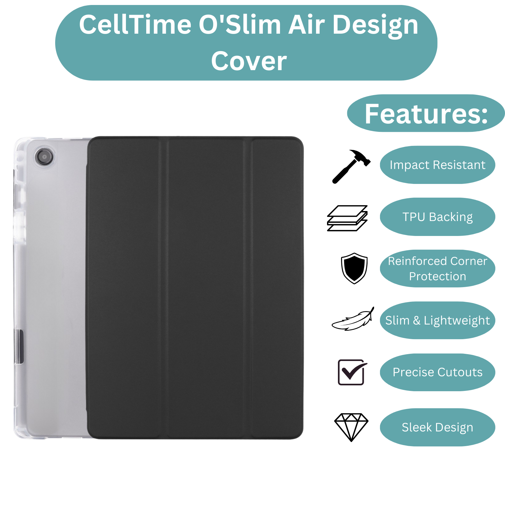 CellTime Case for Galaxy Tab A11 Plus (11") O'Slim Air Cover