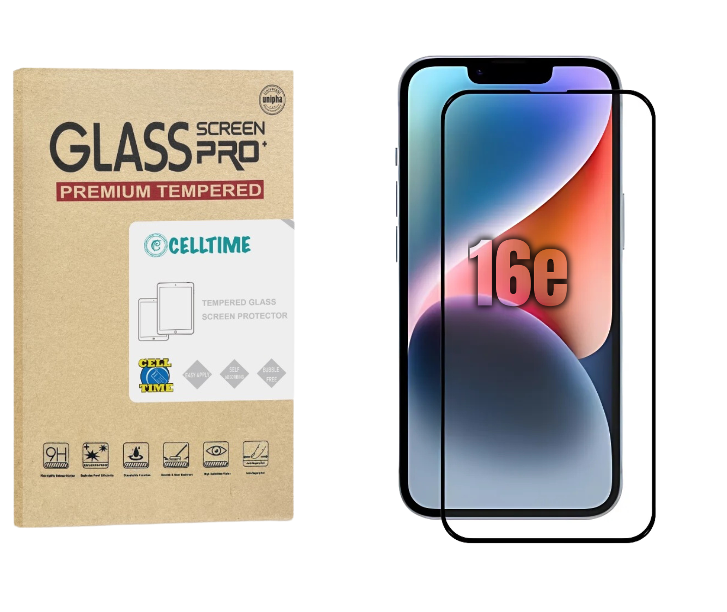 Tempered Glass Screen Protector for iPhone 16e