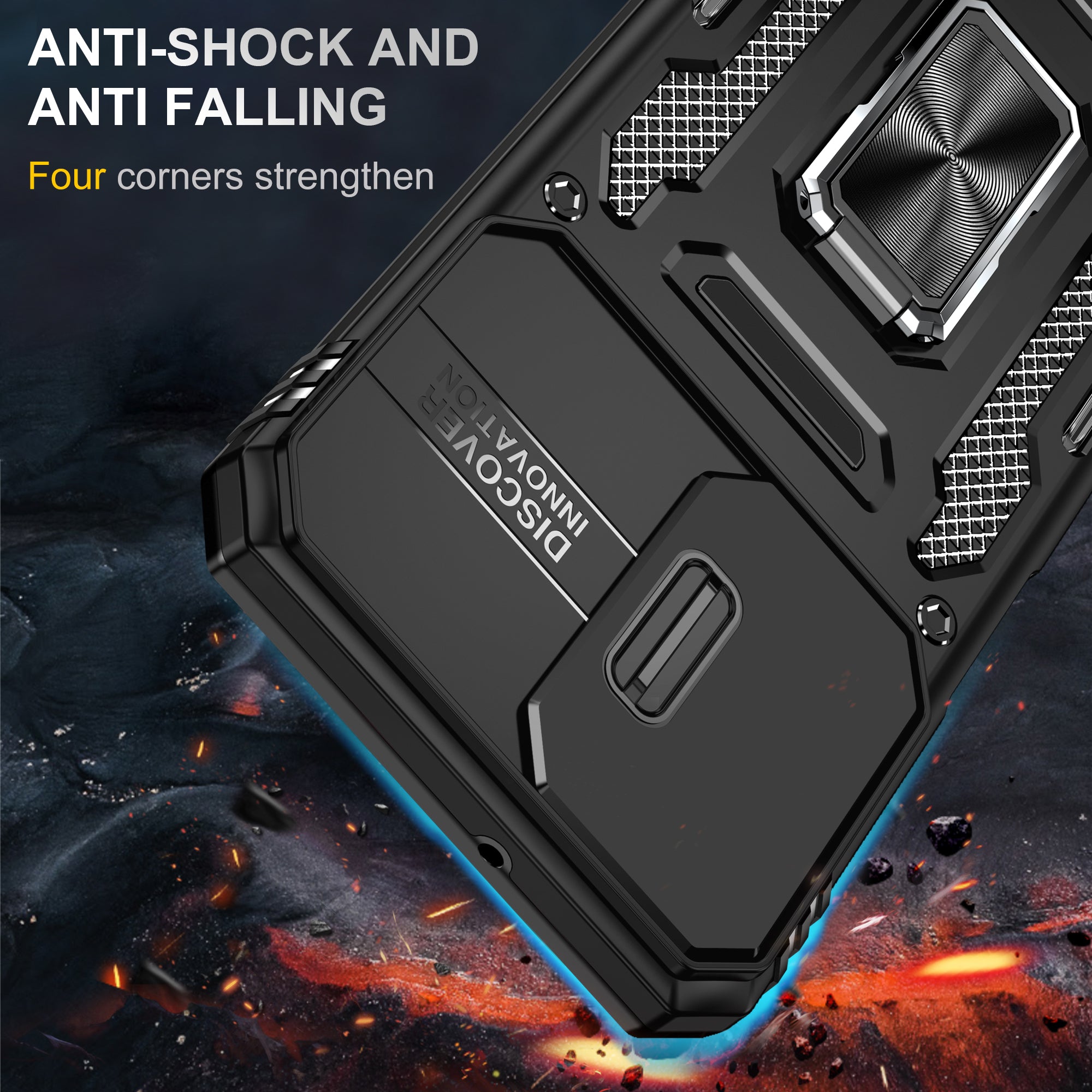 Kejiang Camshield Cover for Samsung Galaxy A15 Shockproof Case
