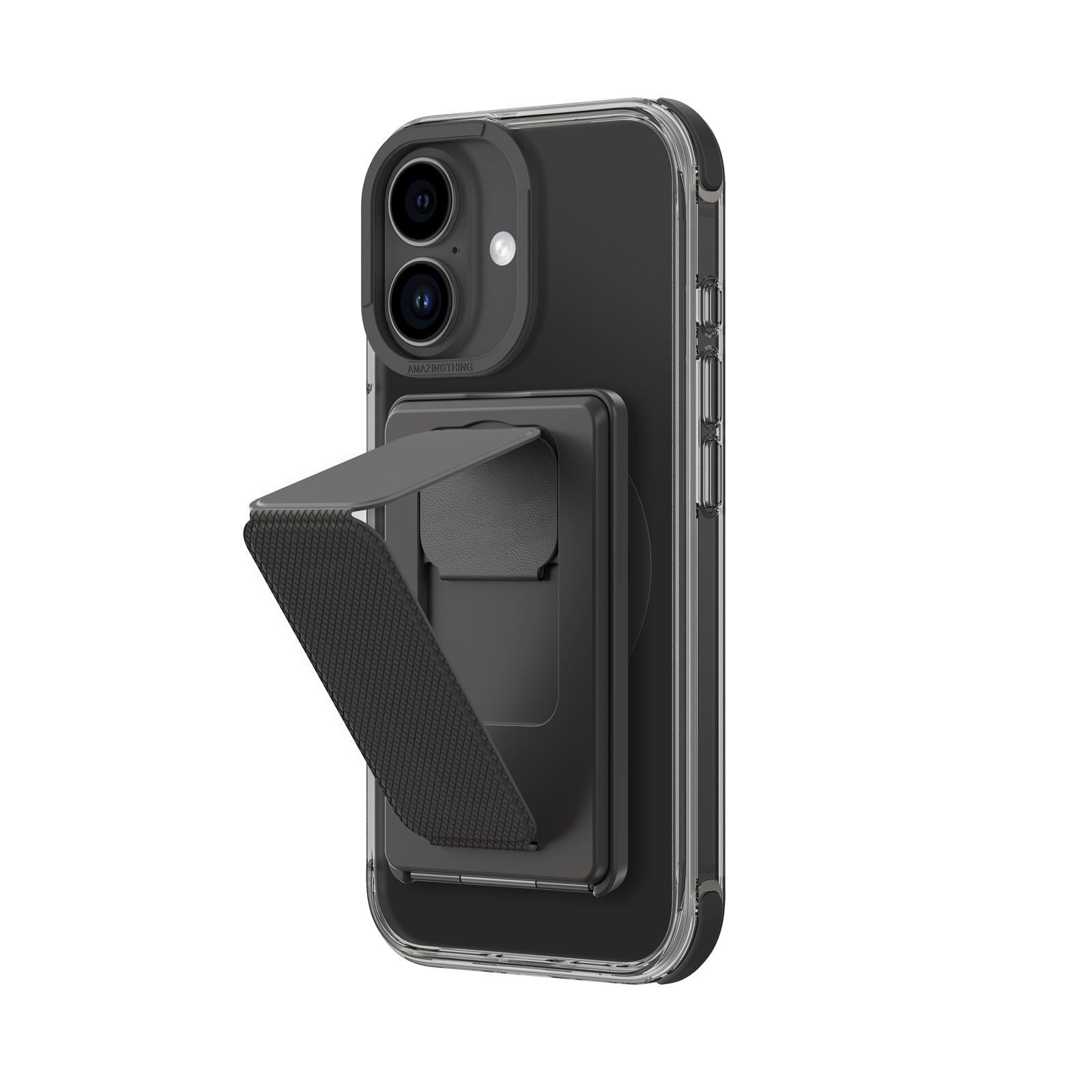 AMAZINGTHING Omni Mag Shockproof Case Grip Stand Set for iPhone 16/16 Plus MagSafe Cover