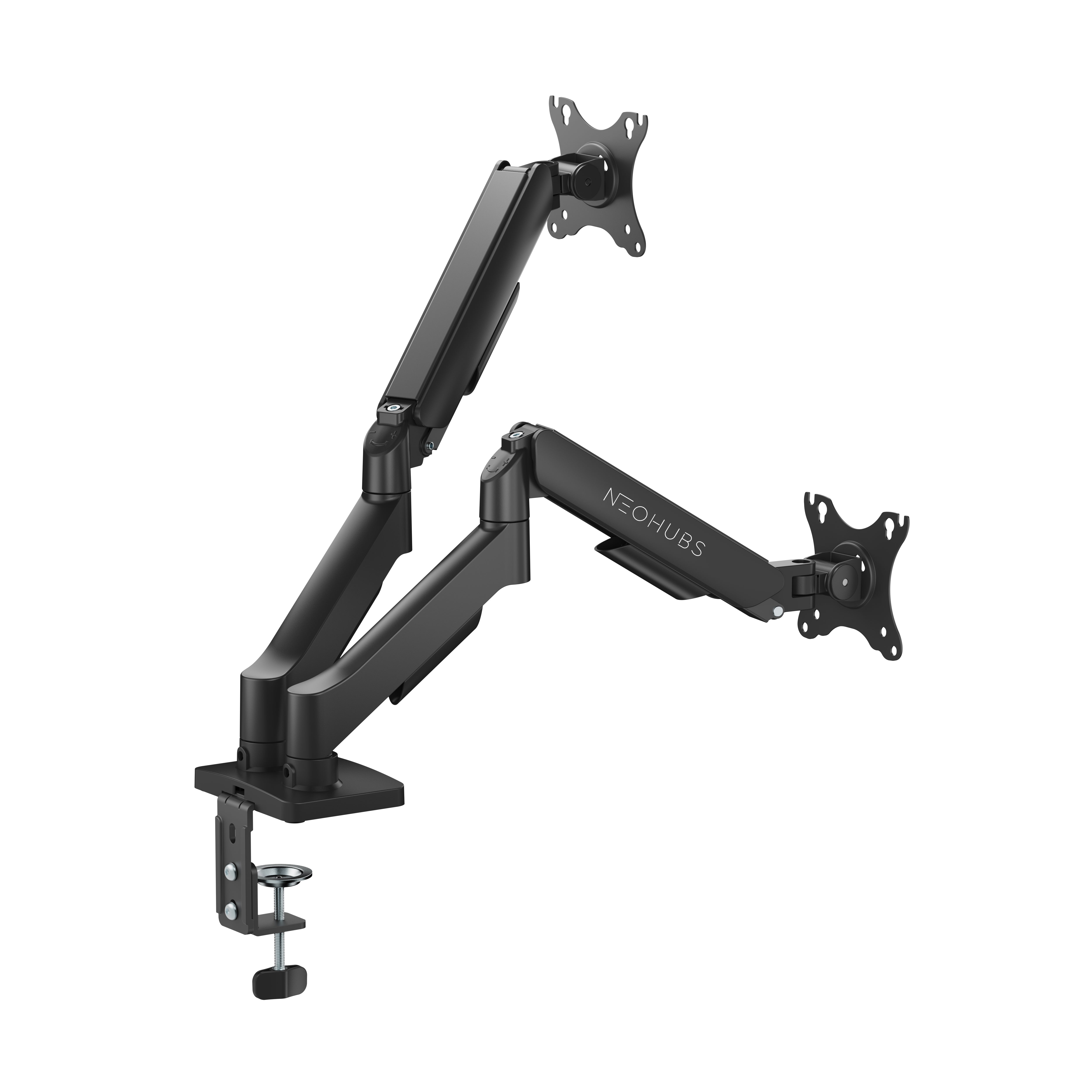 NEOHUBS Core Dual Monitor Arm Mount Adjustable Vesa Desktop Stand