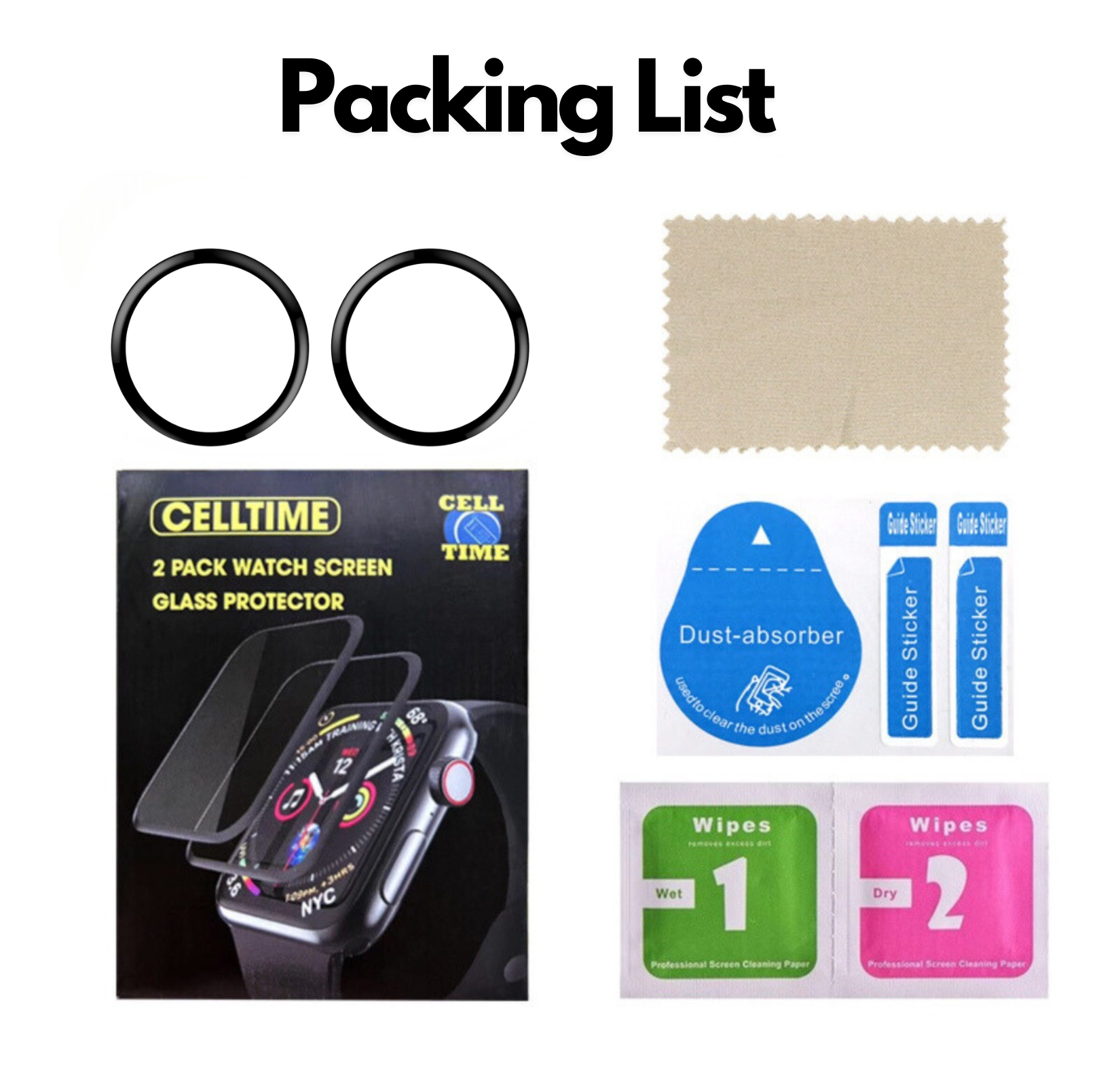 CellTime Screen Guard for Garmin Venu 4 45mm - 2 Pack