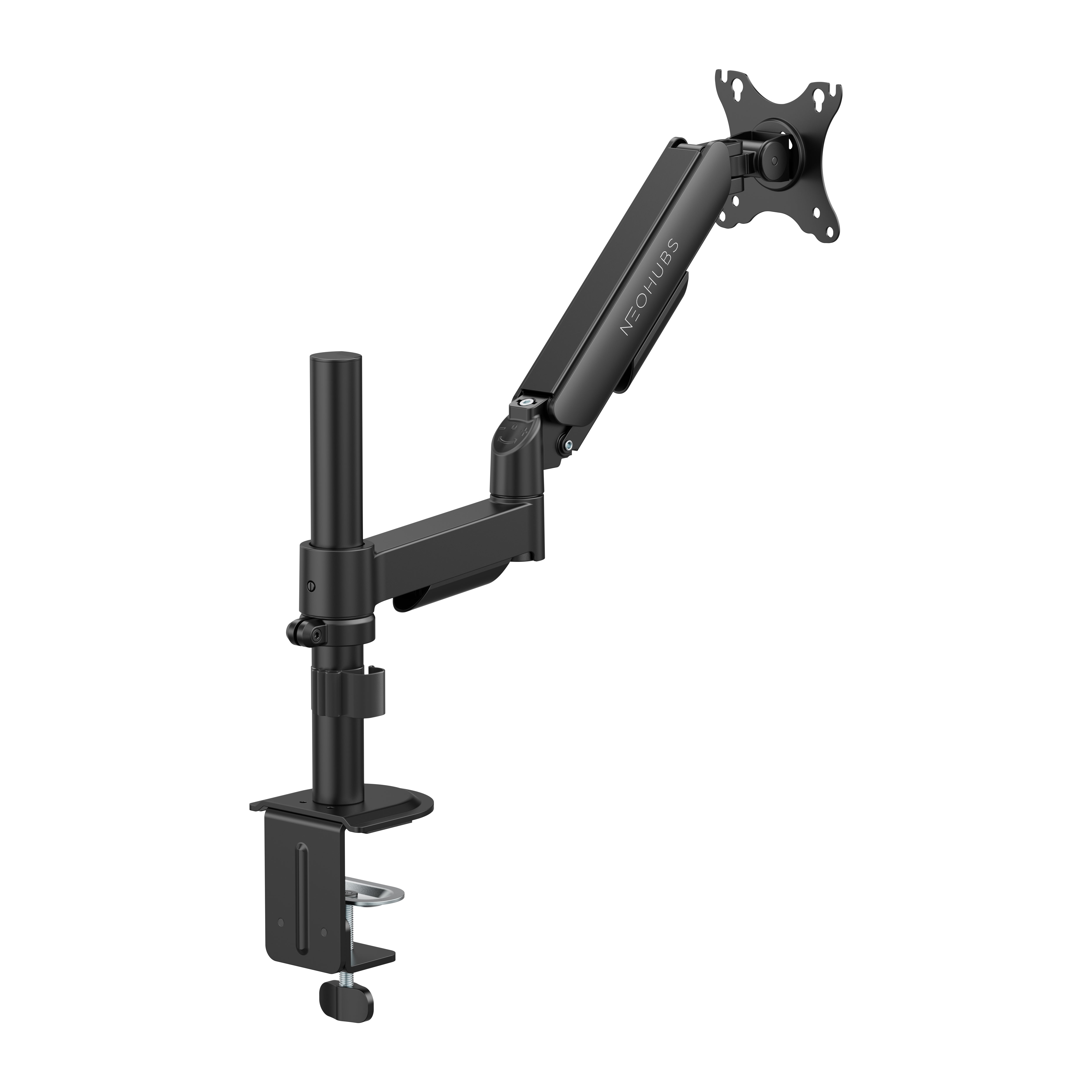 NEOHUBS Core+ Single Monitor Arm Mount Adjustable Vesa Desktop Stand
