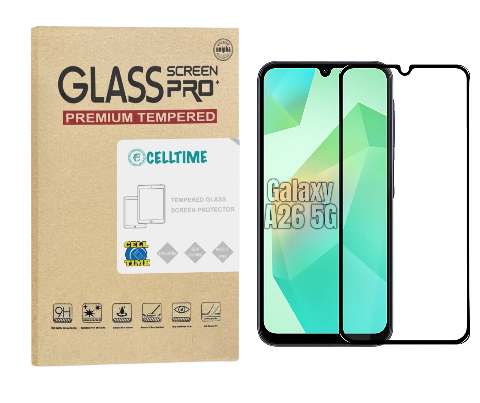 Tempered Glass Screen Protector for Galaxy A26 5G