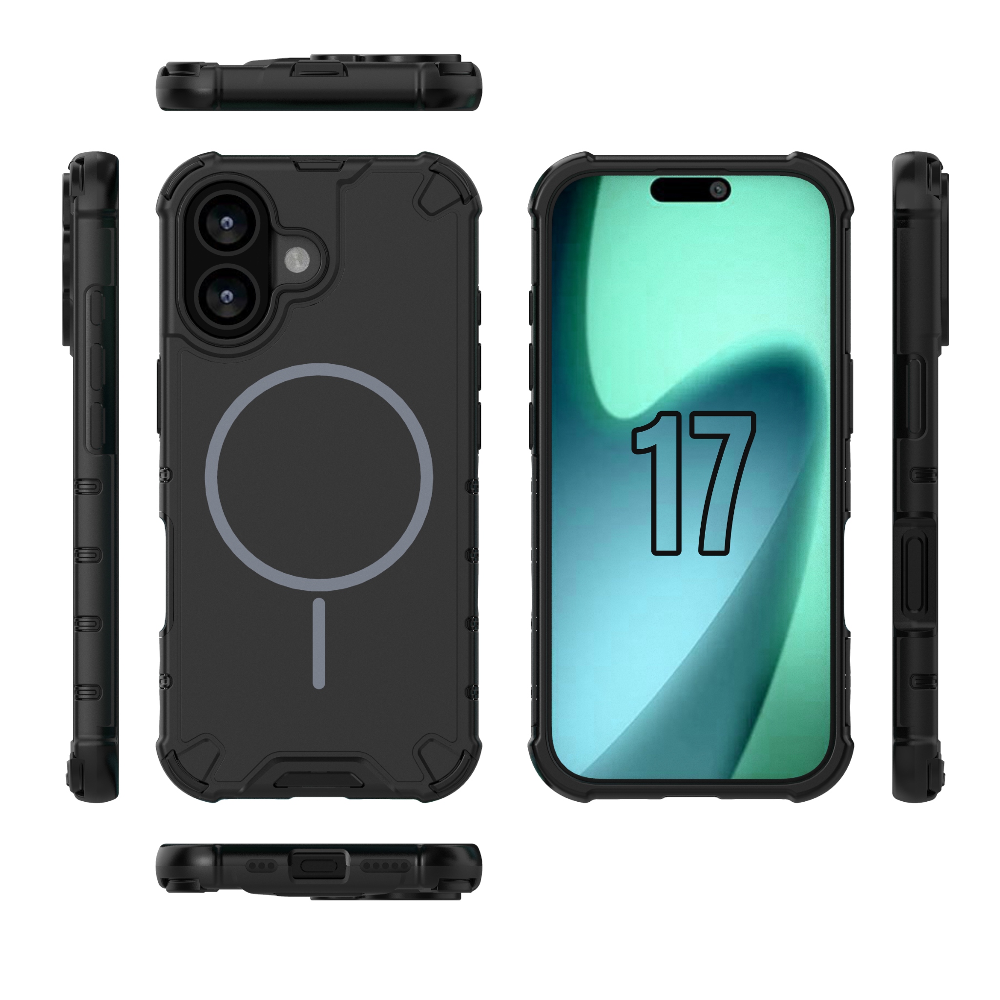 CellTime Case for iPhone 17 Grating Shockproof MagSafe Cover